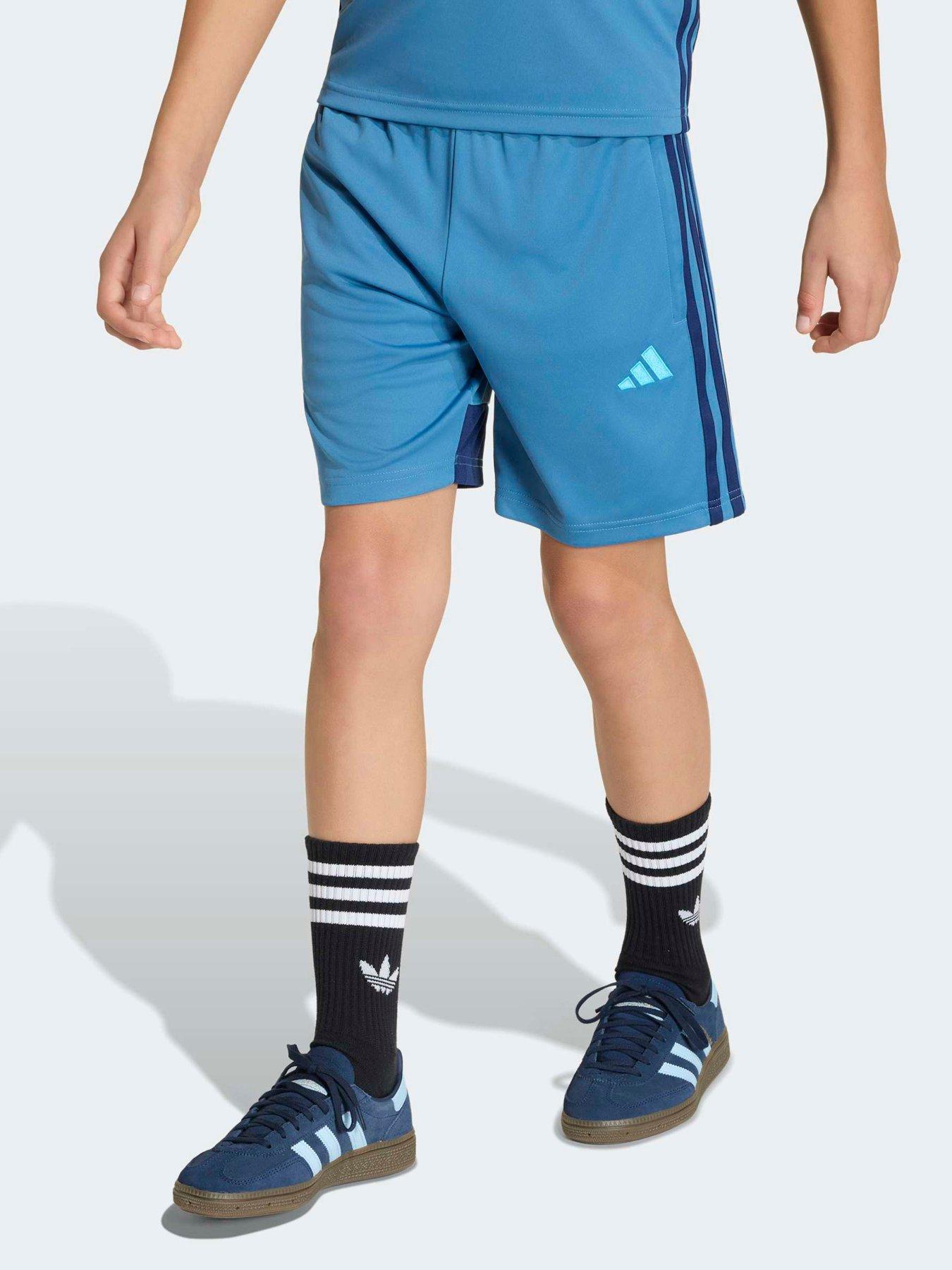Image 1 of 5 of adidas Junior Tiro Football Training Shorts - Blue
