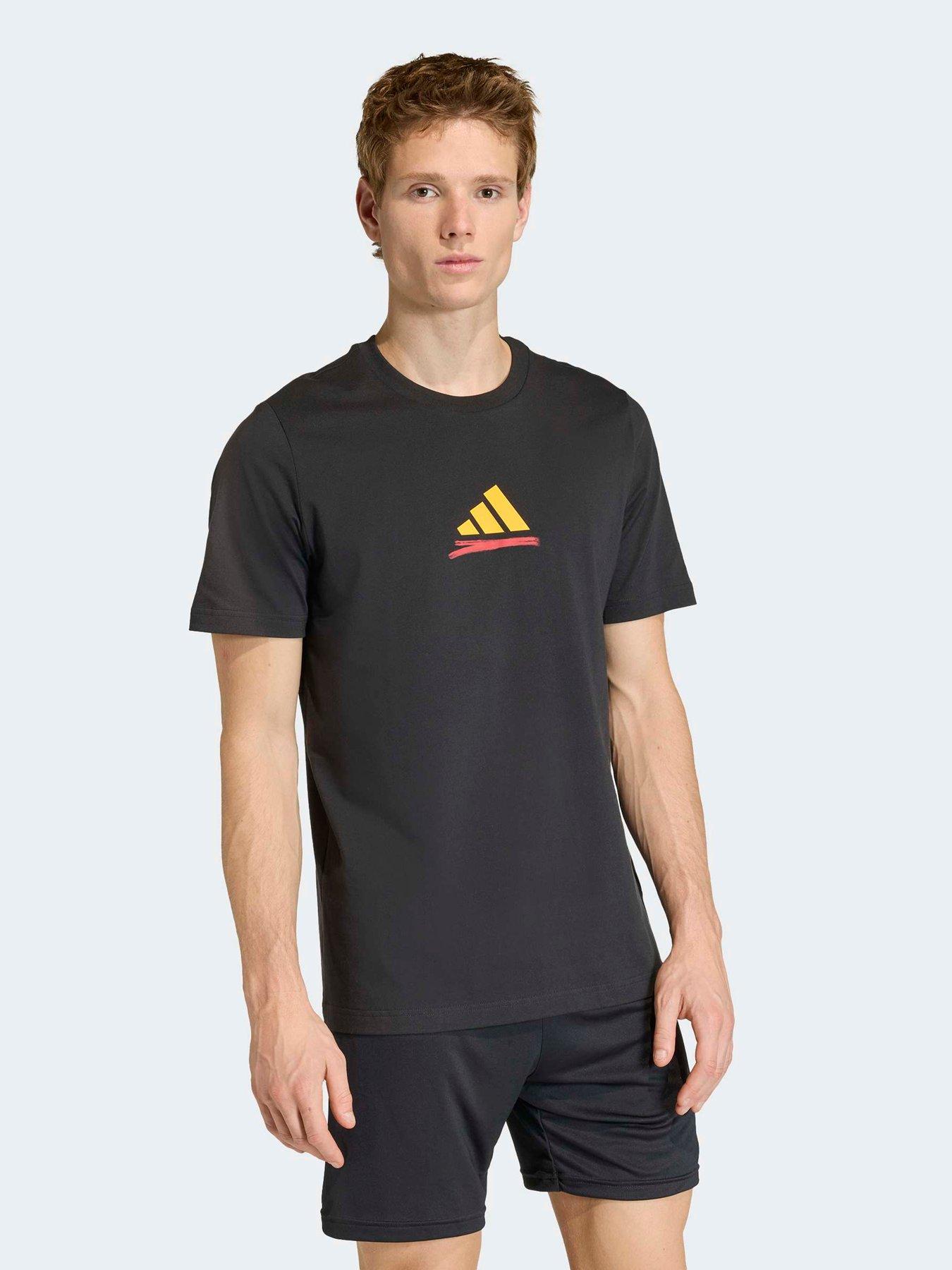 adidas Mens Germany World Cup T-Shirt - Black
