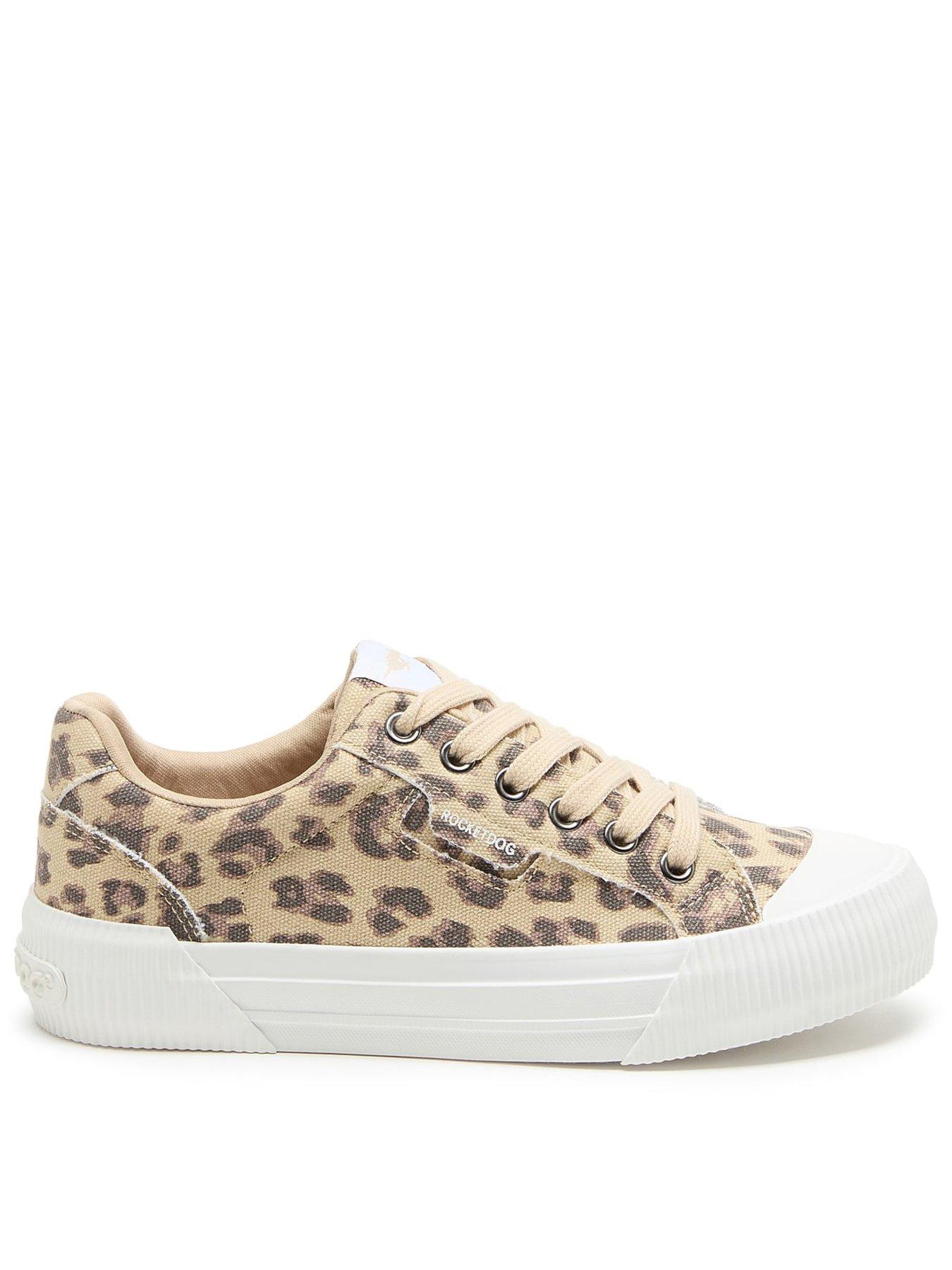 Rocket Dog Cheery Dexter Leopard Trainer-tan
