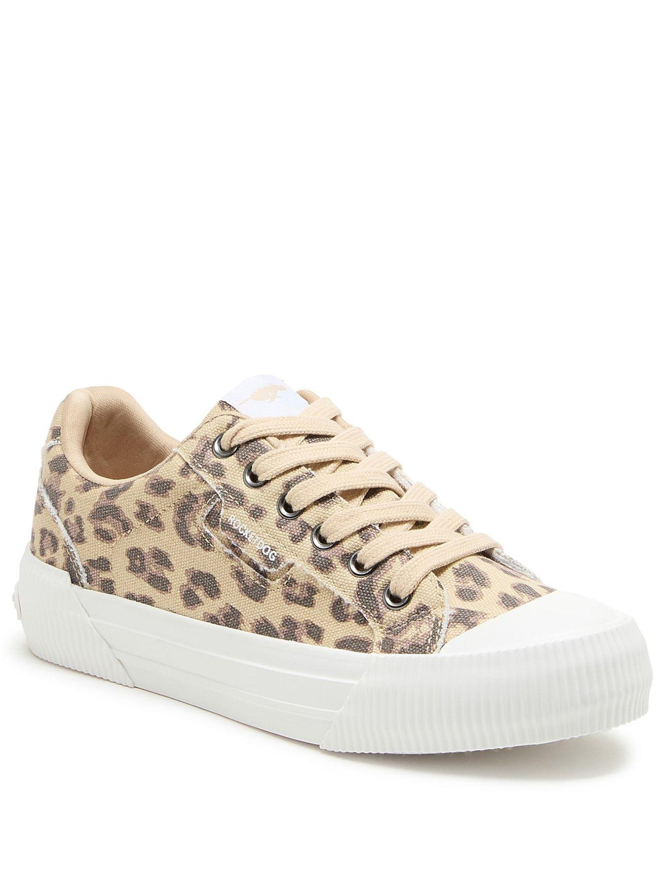 Image 2 of 6 of Rocket Dog Cheery Dexter Leopard Trainer-tan