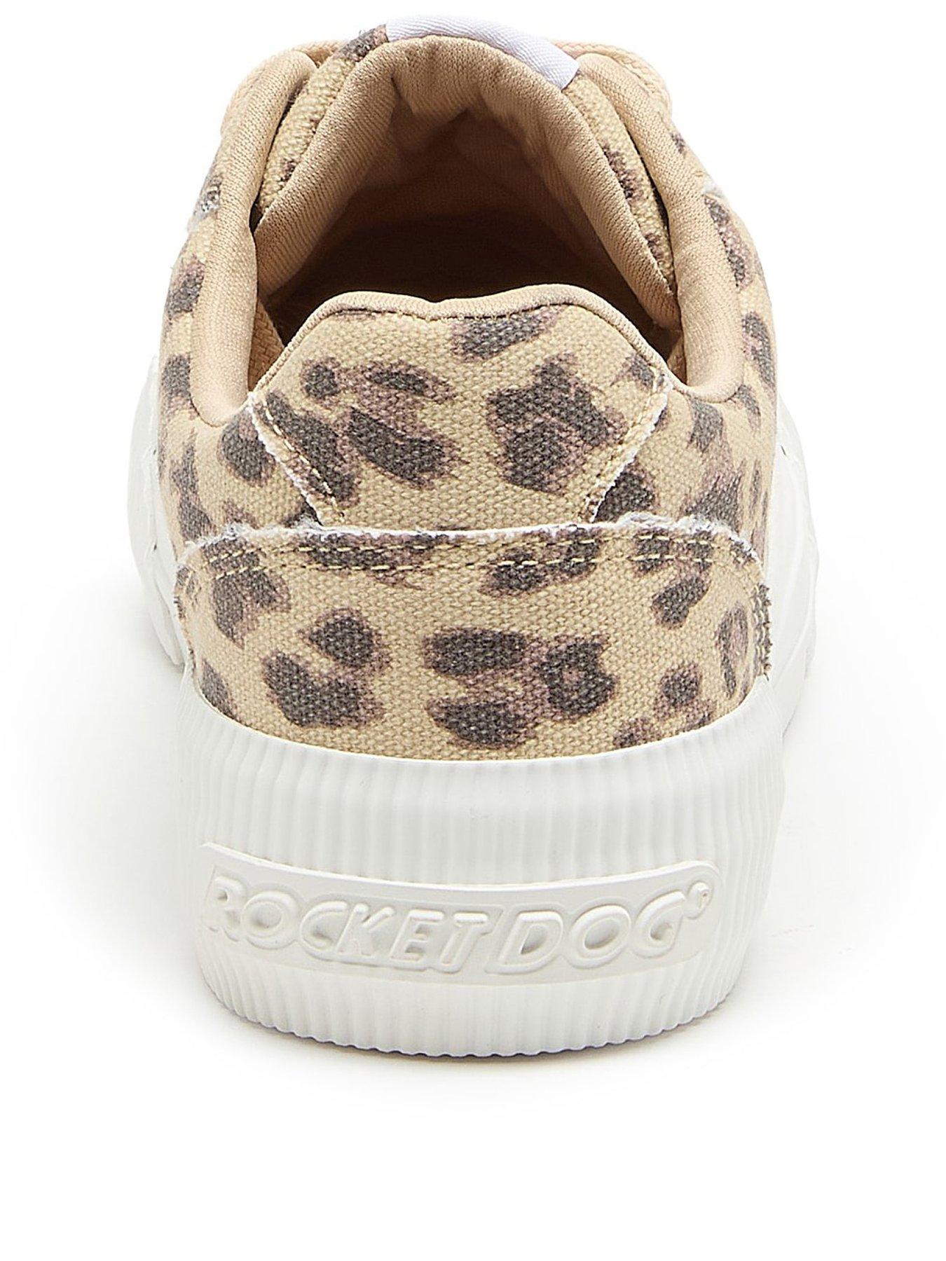 Image 3 of 6 of Rocket Dog Cheery Dexter Leopard Trainer-tan