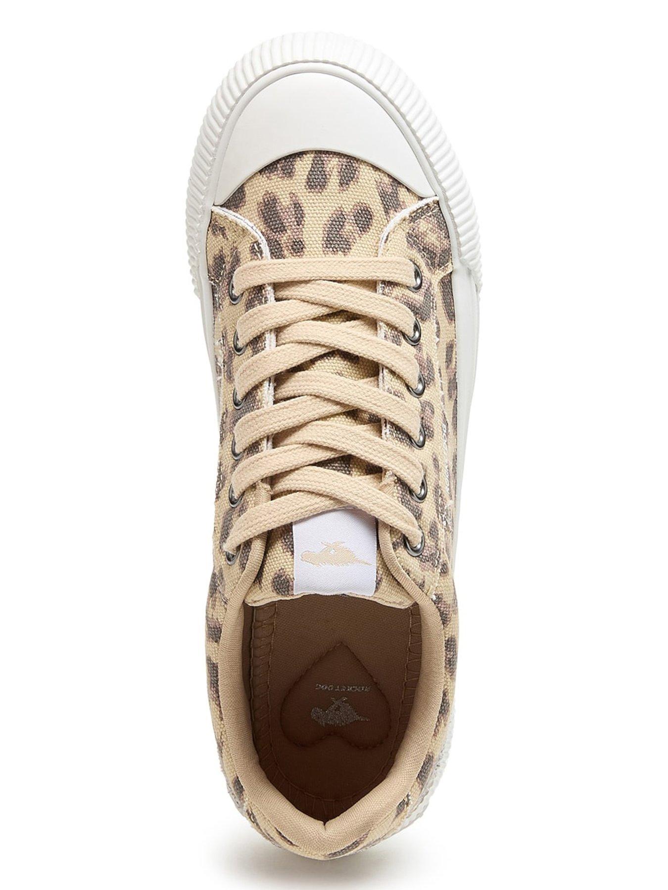 Image 4 of 6 of Rocket Dog Cheery Dexter Leopard Trainer-tan