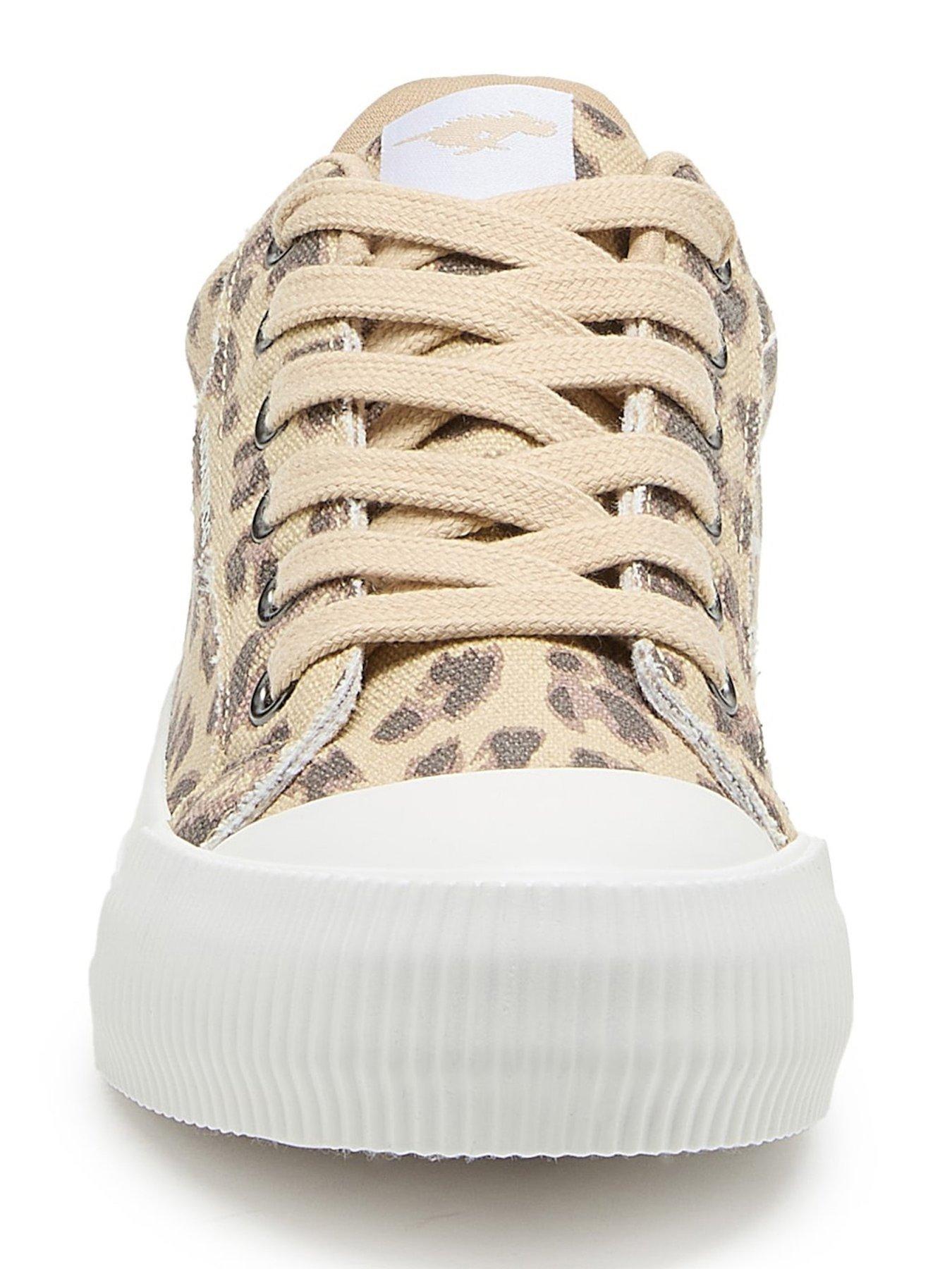 Image 6 of 6 of Rocket Dog Cheery Dexter Leopard Trainer-tan