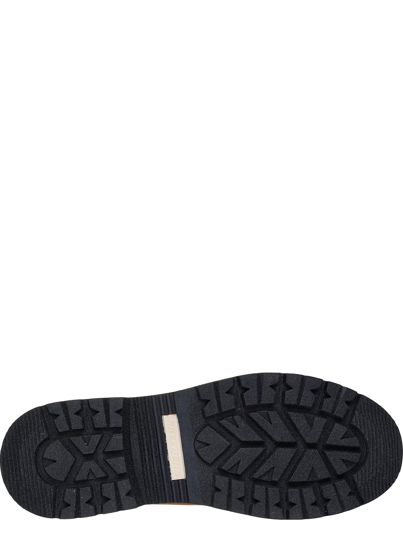 Image 4 of 5 of Skechers Corado Smooth Toe Lace Up Waterproof Boots with Faux Fur Lining - Brown