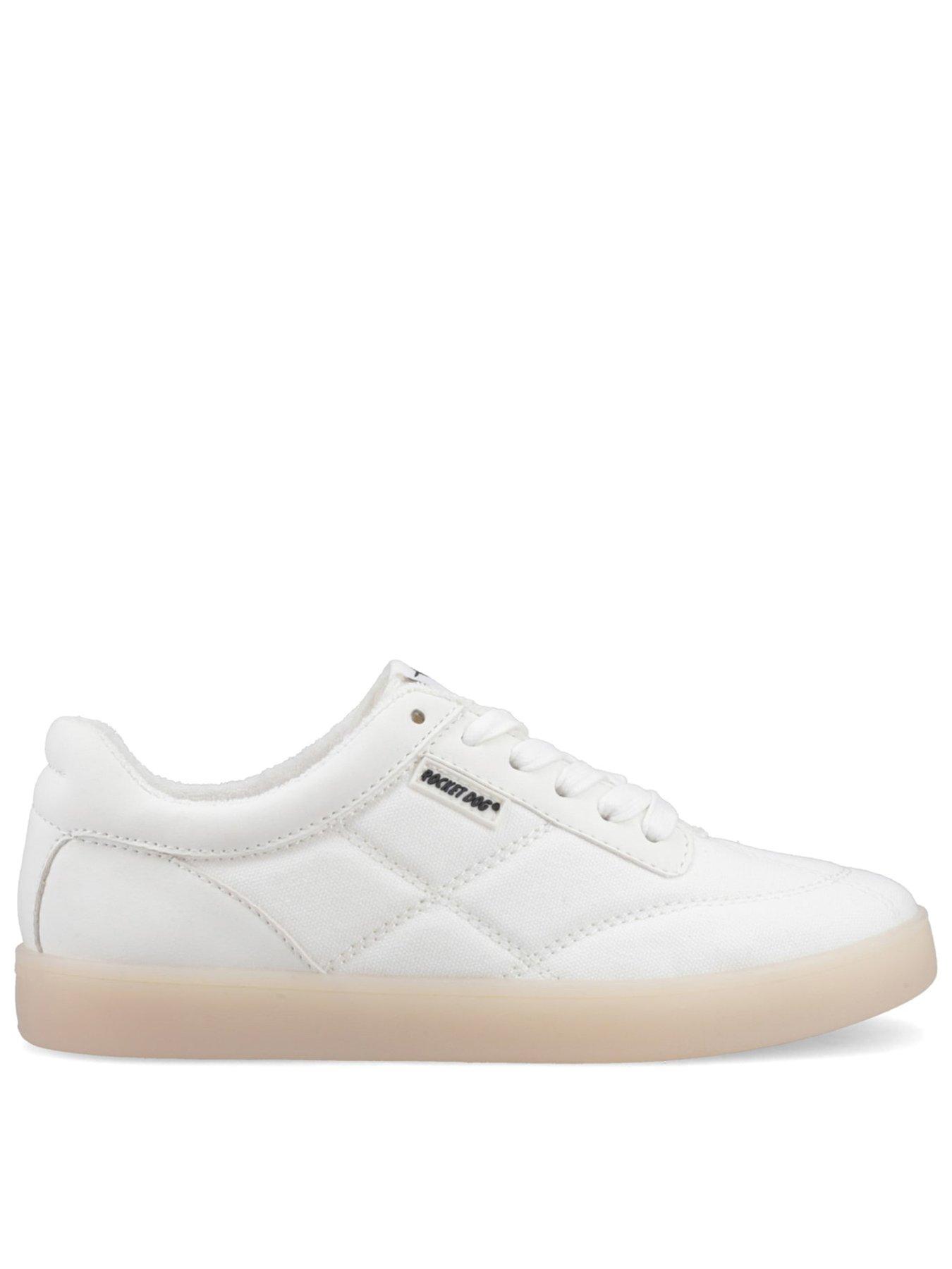 Rocket Dog Kitty Canvas/ Pu Trainer -white