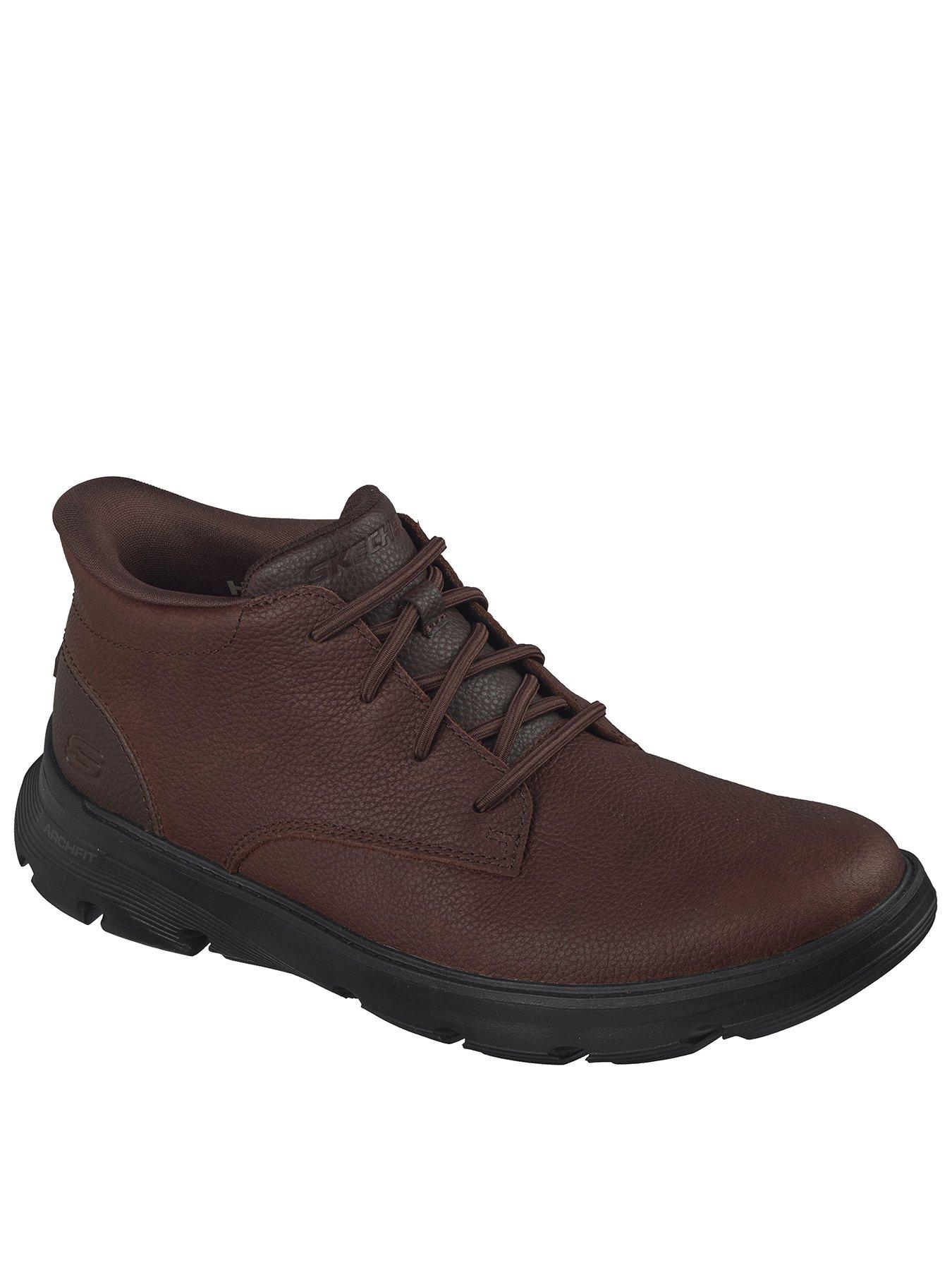 Skechers Arch Fit Chukka Boots - Brown