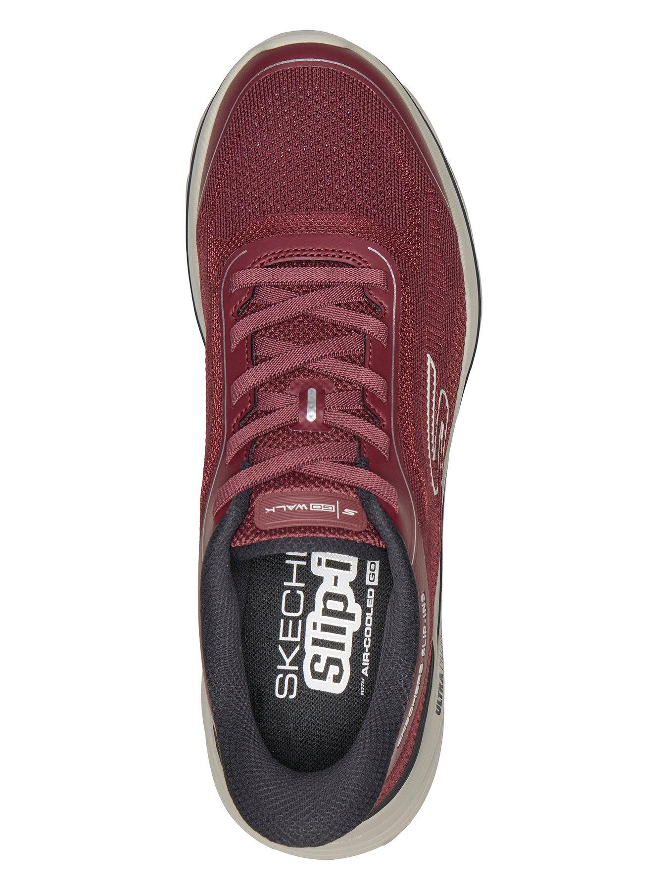 Image 3 of 4 of Skechers Go Walk 8 Slip-Ins - Engineered Monomesh Bungee - Dark Red