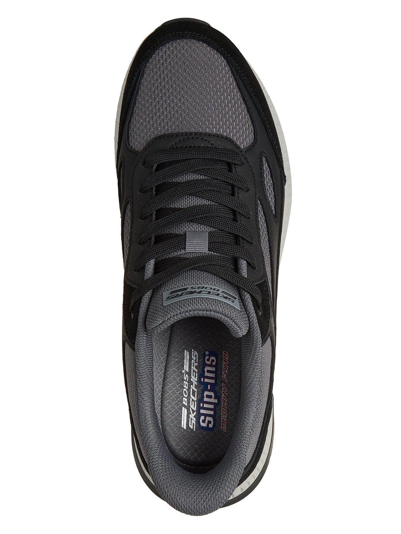 Image 3 of 6 of Skechers Bobs Slip-On Mesh Lace Trainers - Black