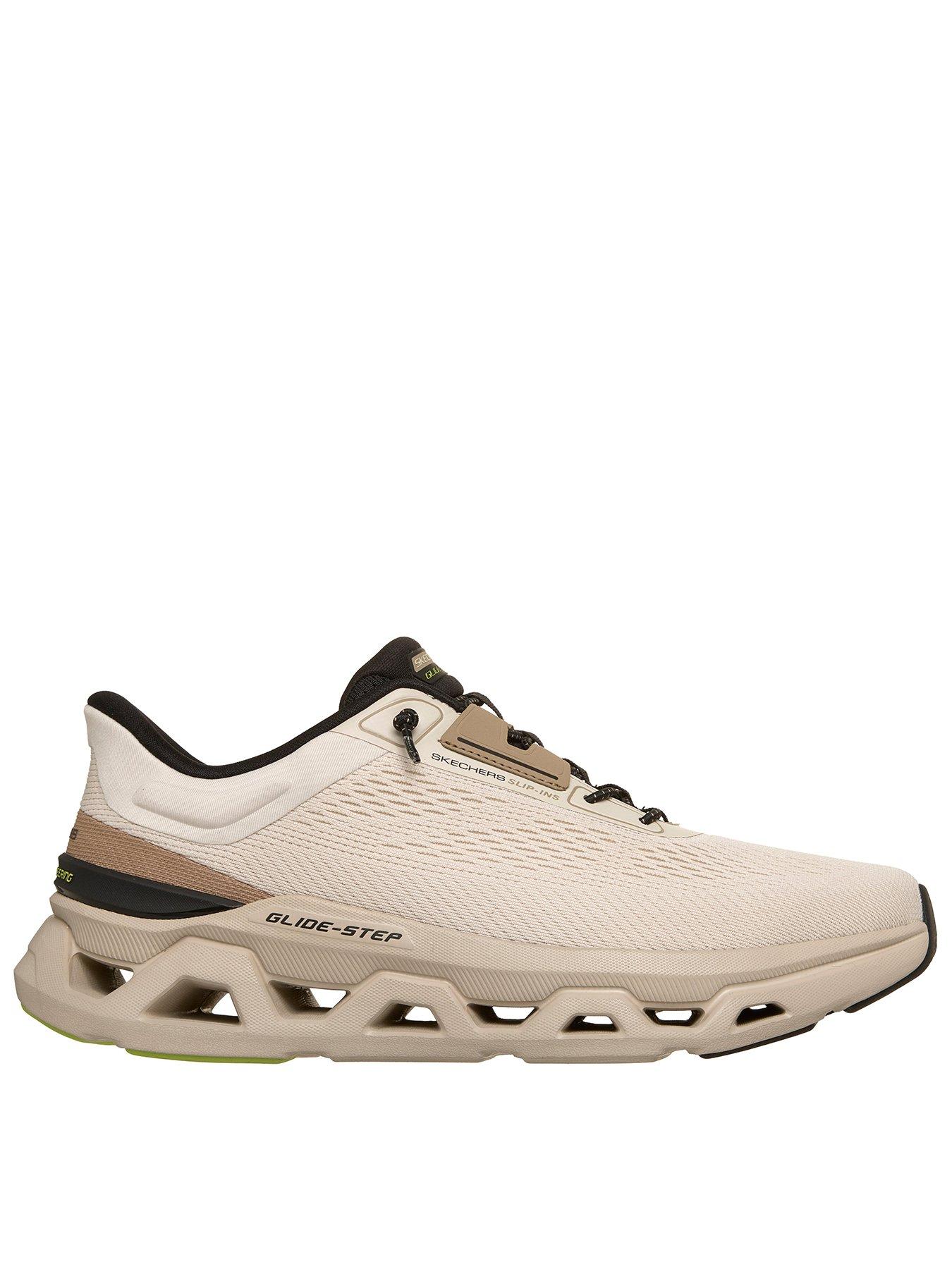 Skechers Wide Fit Glide-Step Altus Slip-In Trainers - Light Brown