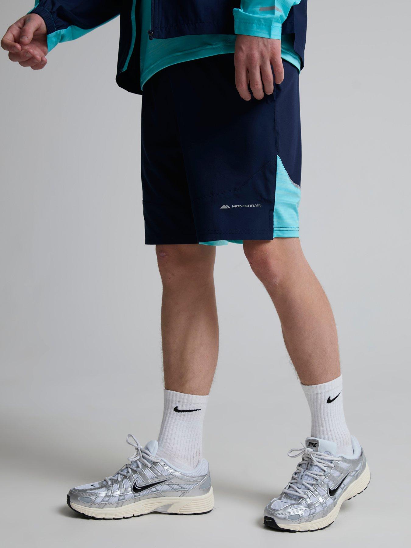 Monterrain Boys Bolt Space Dye Short, Navy, Size 11-12 Years