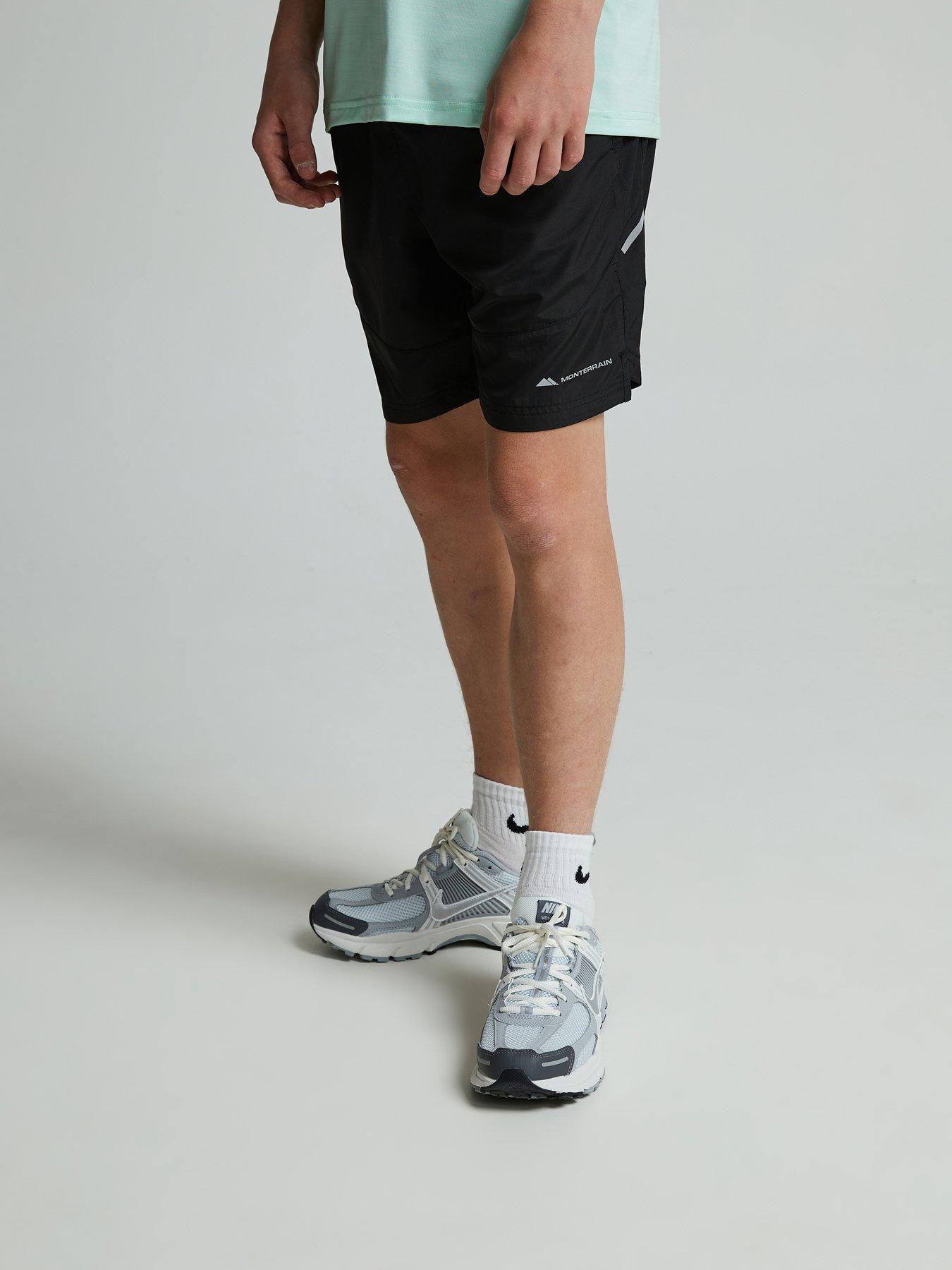 Monterrain Boys Rush Woven Short, Black, Size 7-8 Years