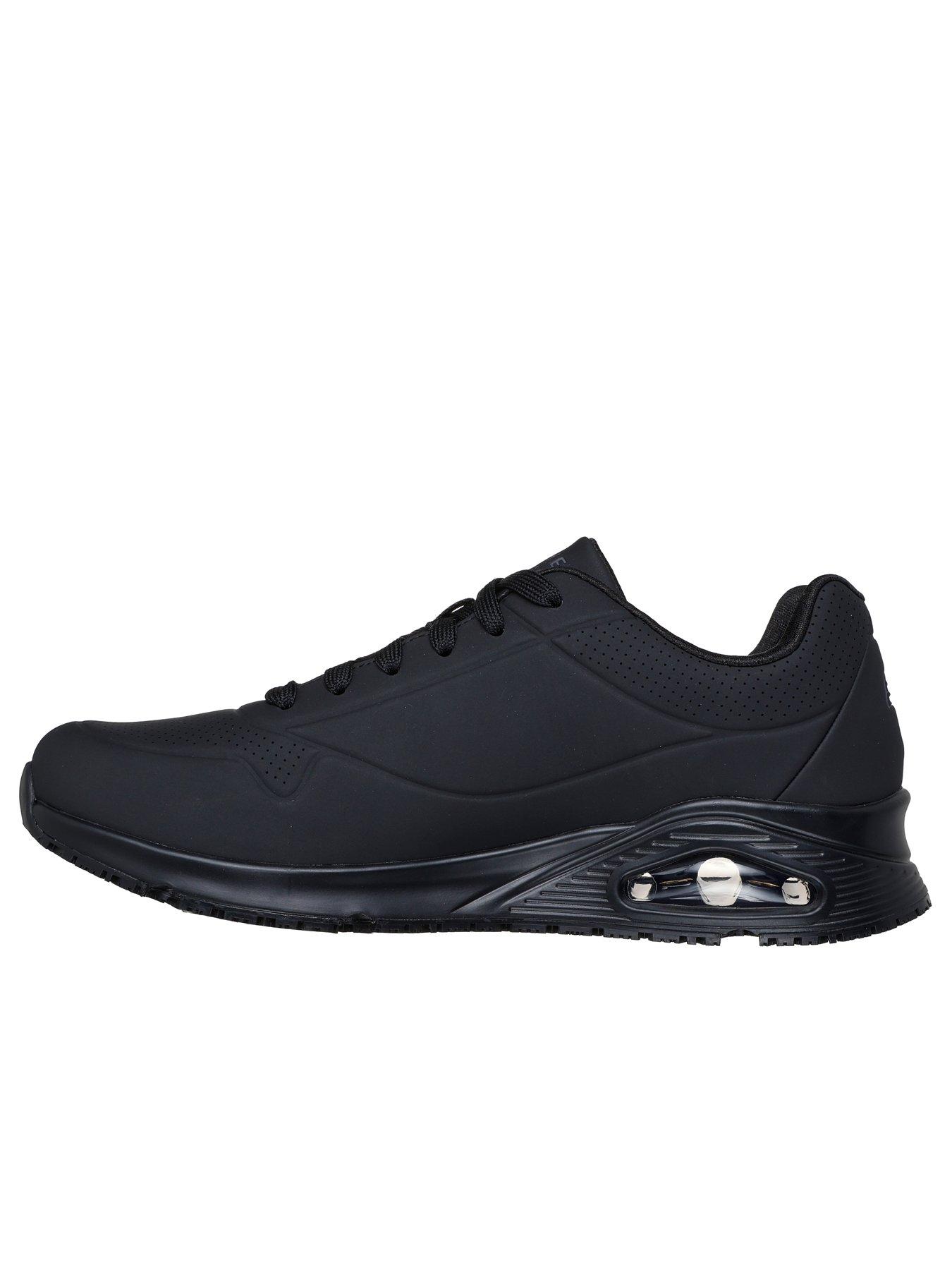 Image 5 of 5 of Skechers Uno SR Lace Up Athletic Trainers with Airbag - Black