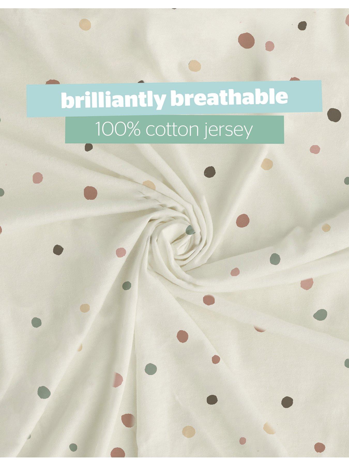 Image 3 of 7 of Silentnight Safe Nights Fitted Sheet - Cot - Safari - 2 Pack