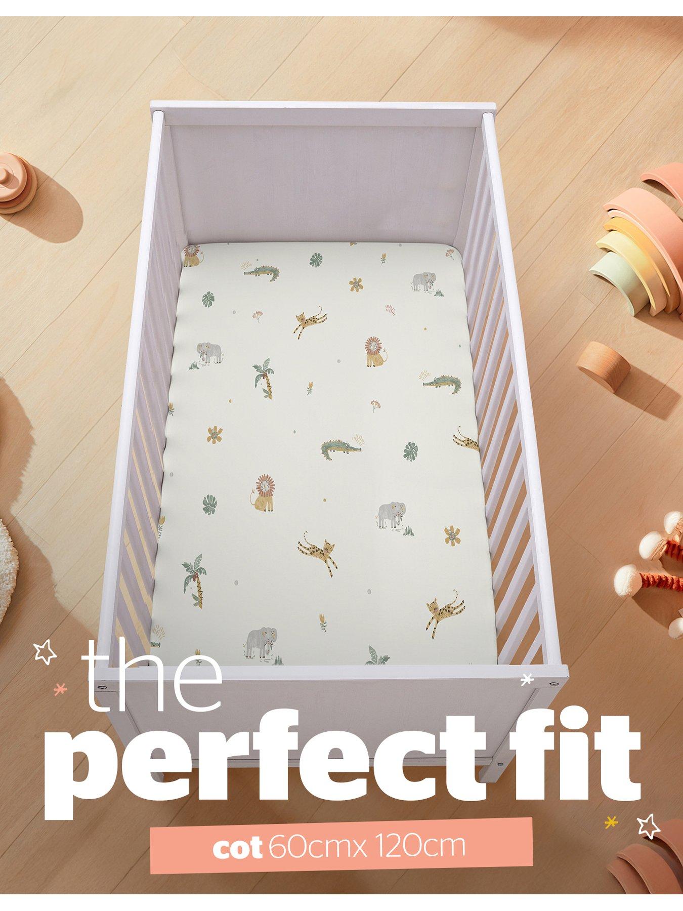 Image 4 of 7 of Silentnight Safe Nights Fitted Sheet - Cot - Safari - 2 Pack
