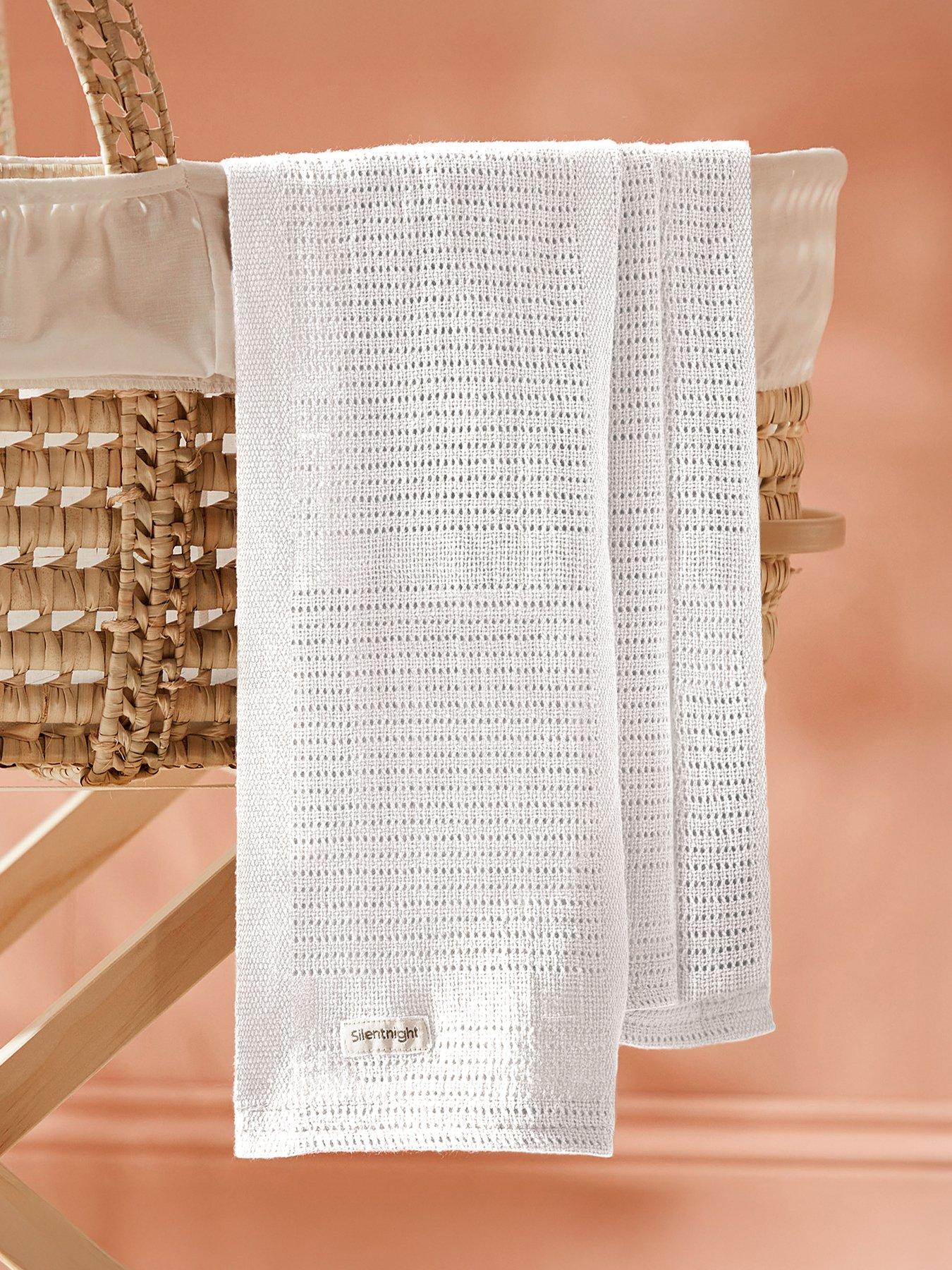 Silentnight Safe Nights Cellular Blanket - White - 2 Pack