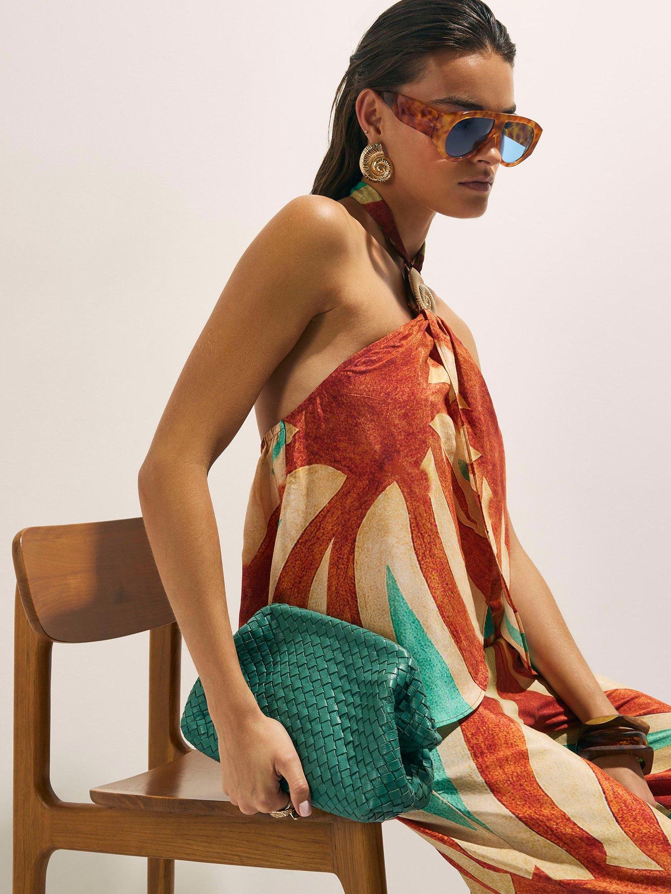 Image 4 of 4 of River Island Swirl Print Halter - Brown
