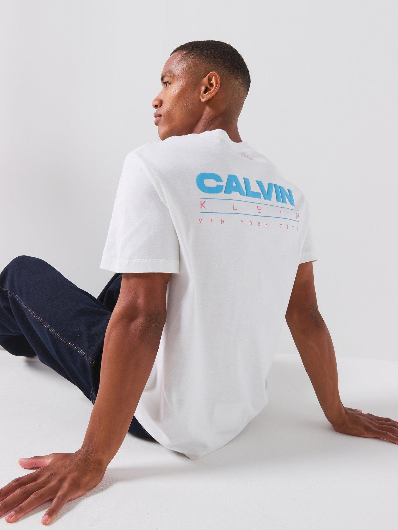 Calvin Klein Jeans Relaxed Back Logo T-Shirt, White, Size Xl, Men