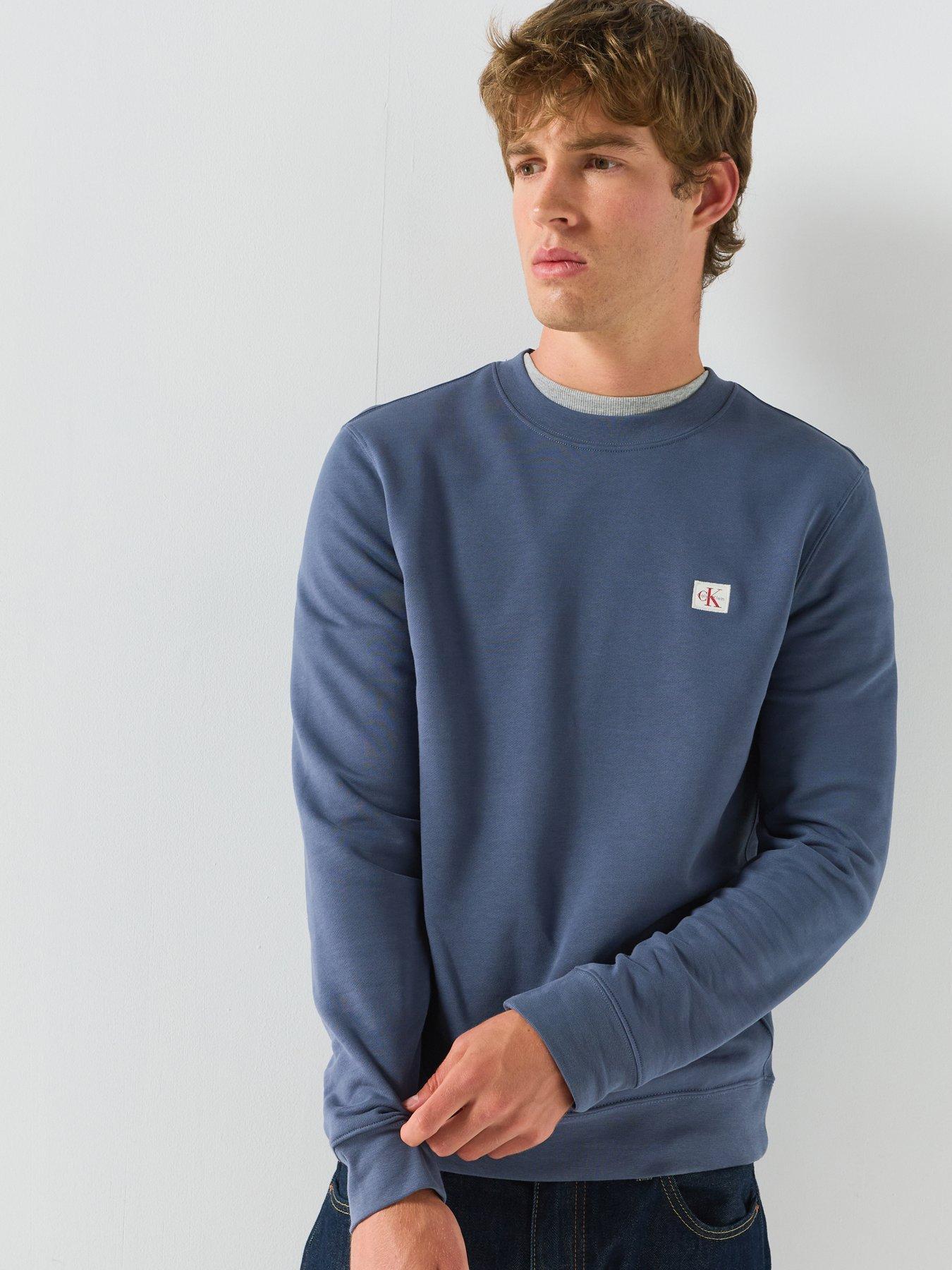 Calvin Klein Jeans Calvin Klein Jeans Badge Crewneck Sweat, Blue, Size 2Xl, Men