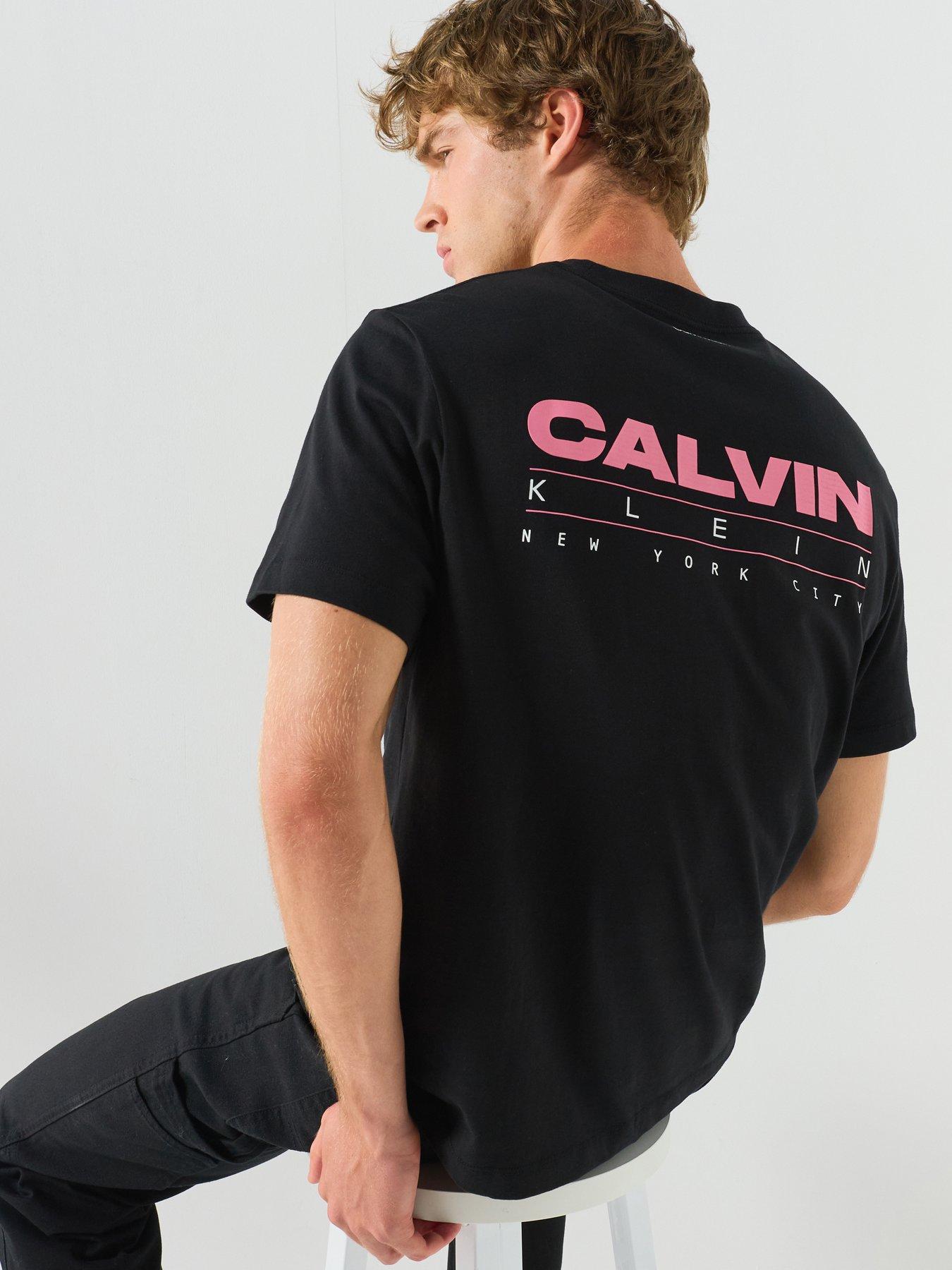 Calvin Klein Jeans Disc Stack Back Graphic T-Shirt - Black