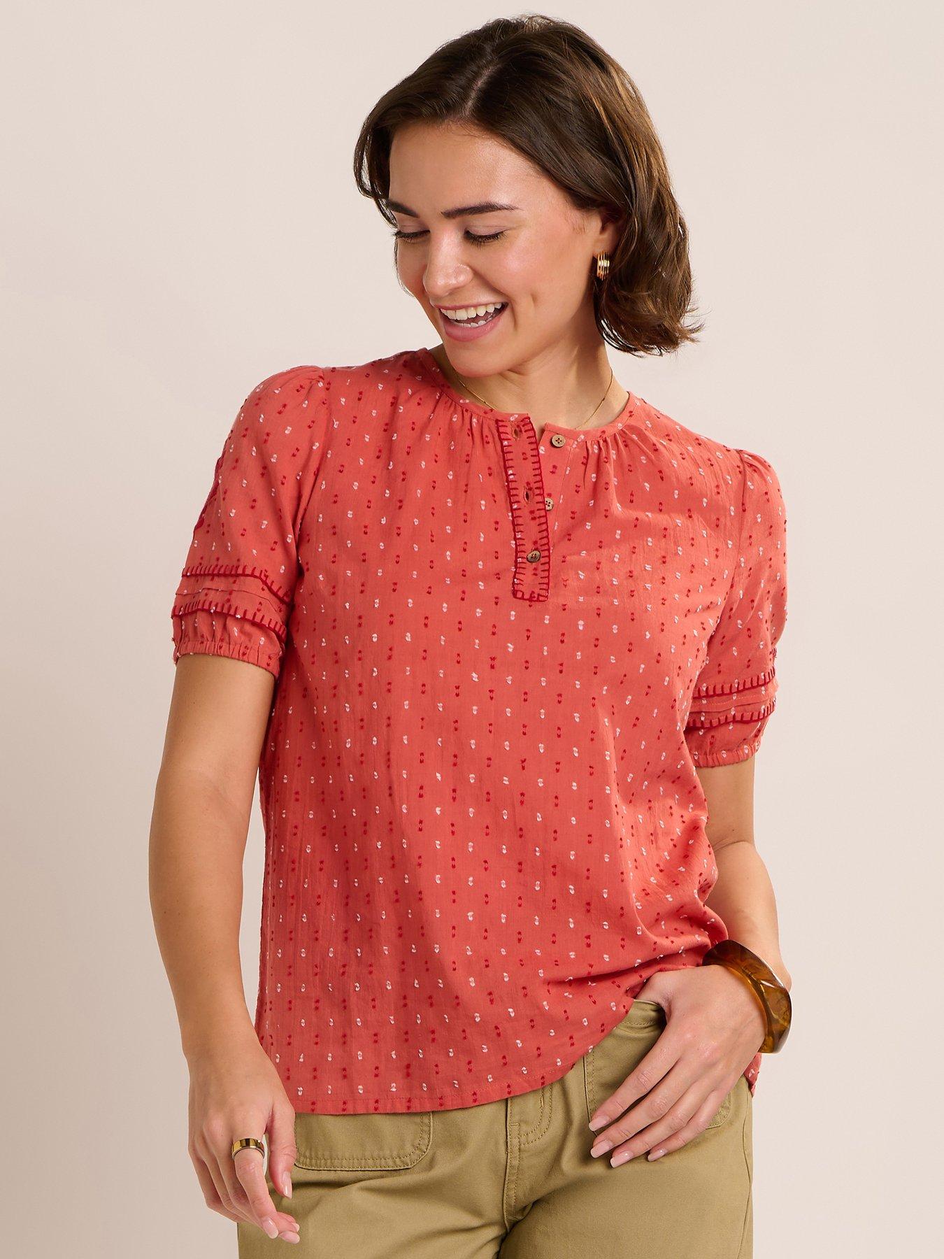 Brakeburn Shingle Blouse - Orange