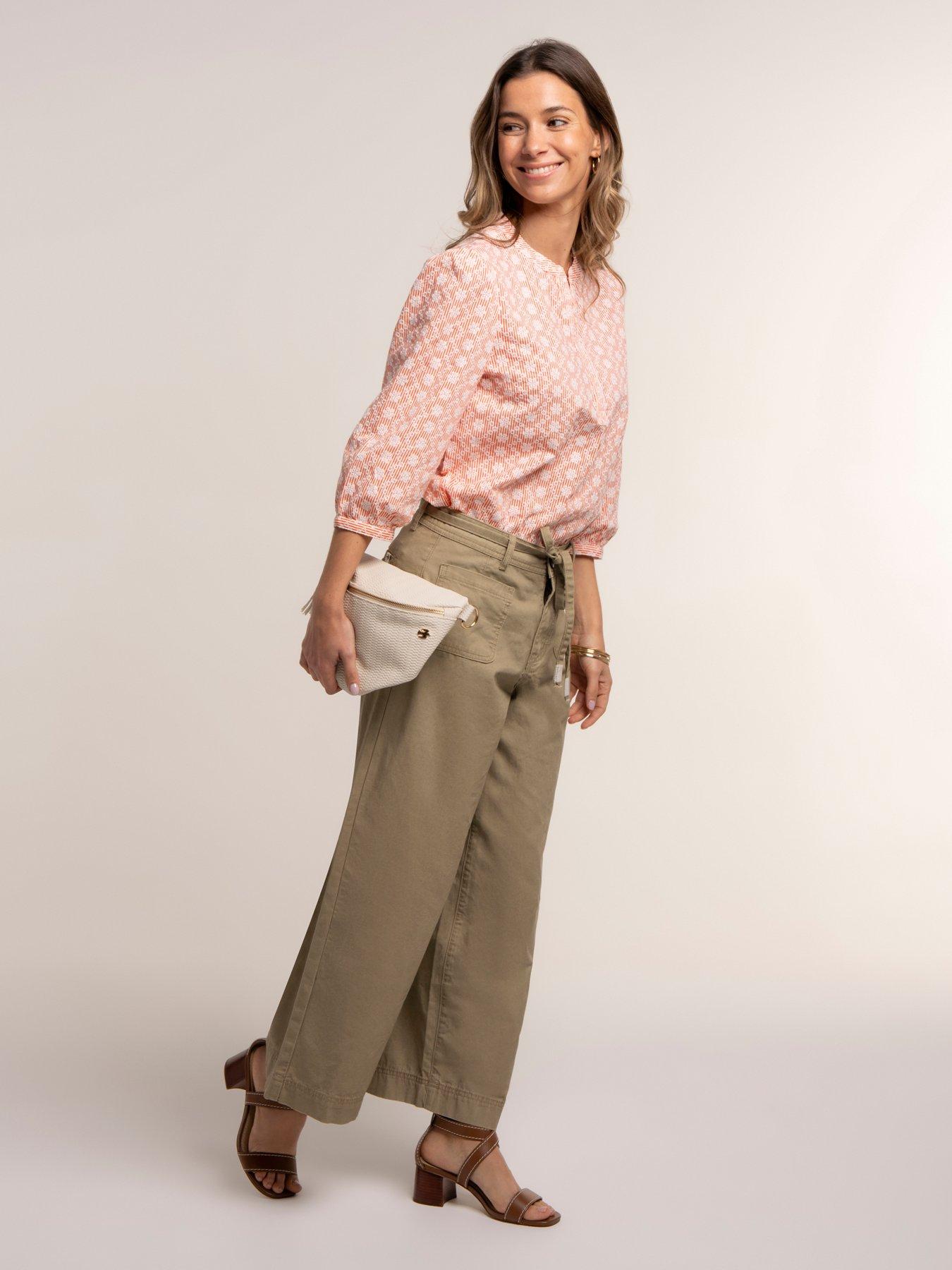 Image 3 of 7 of Brakeburn Fossil Blouse - Orange