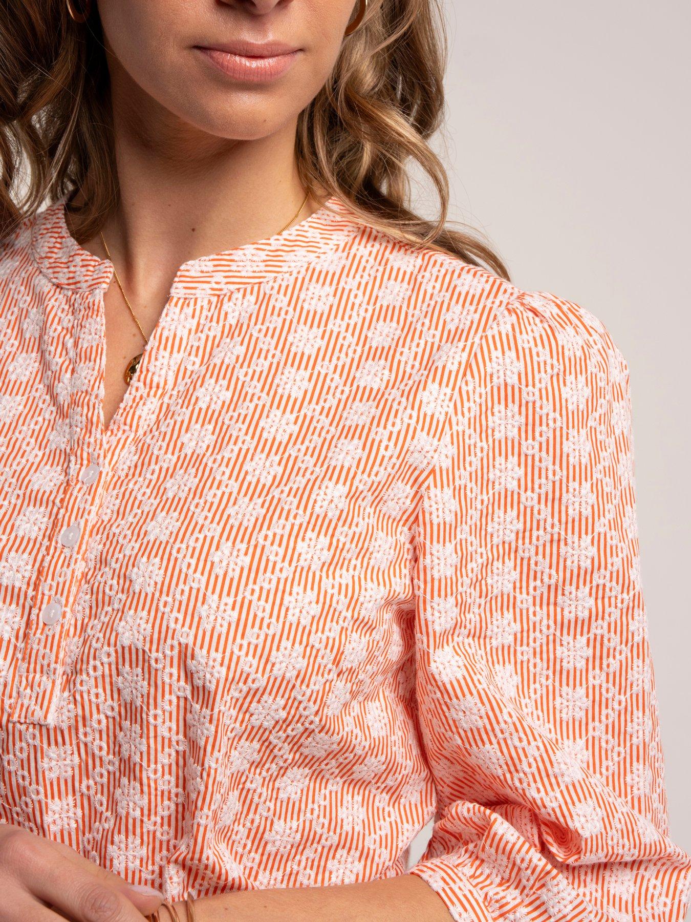 Image 4 of 7 of Brakeburn Fossil Blouse - Orange