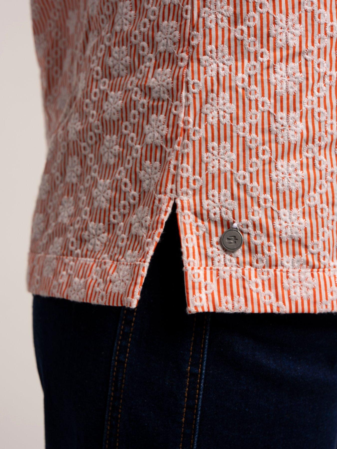 Image 6 of 7 of Brakeburn Fossil Blouse - Orange