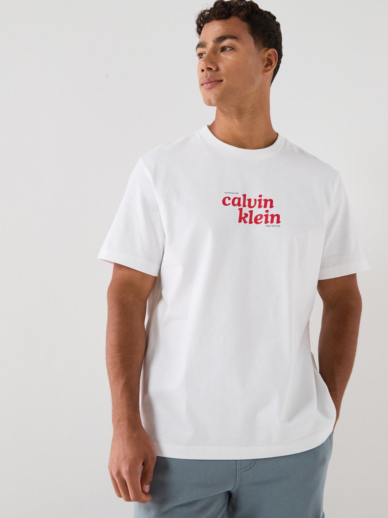Calvin Klein Jeans Jean Travel Font Graphic T-Shirt - White