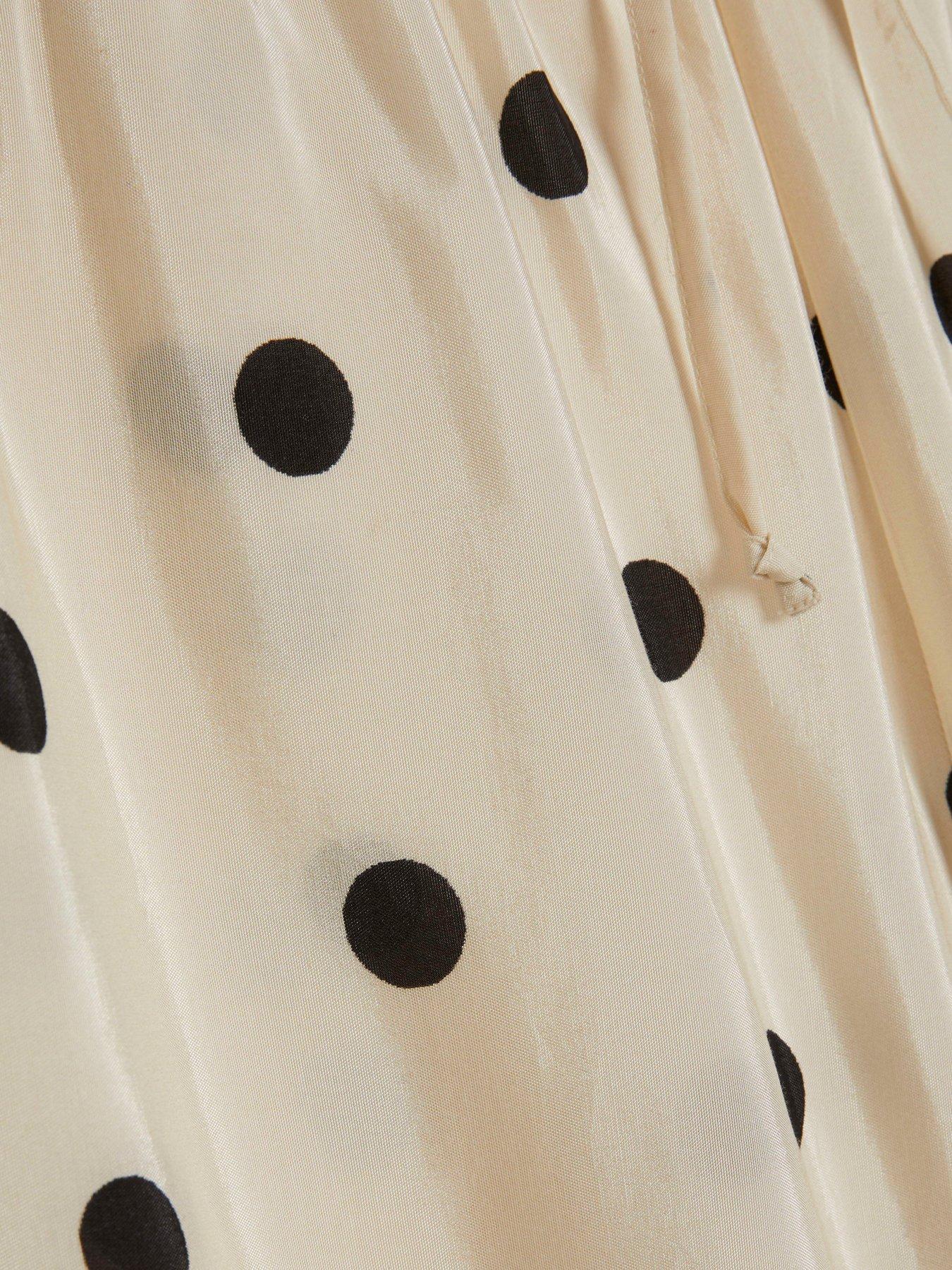 Image 5 of 5 of River Island Spot Print Co-ord Trouser - Cream