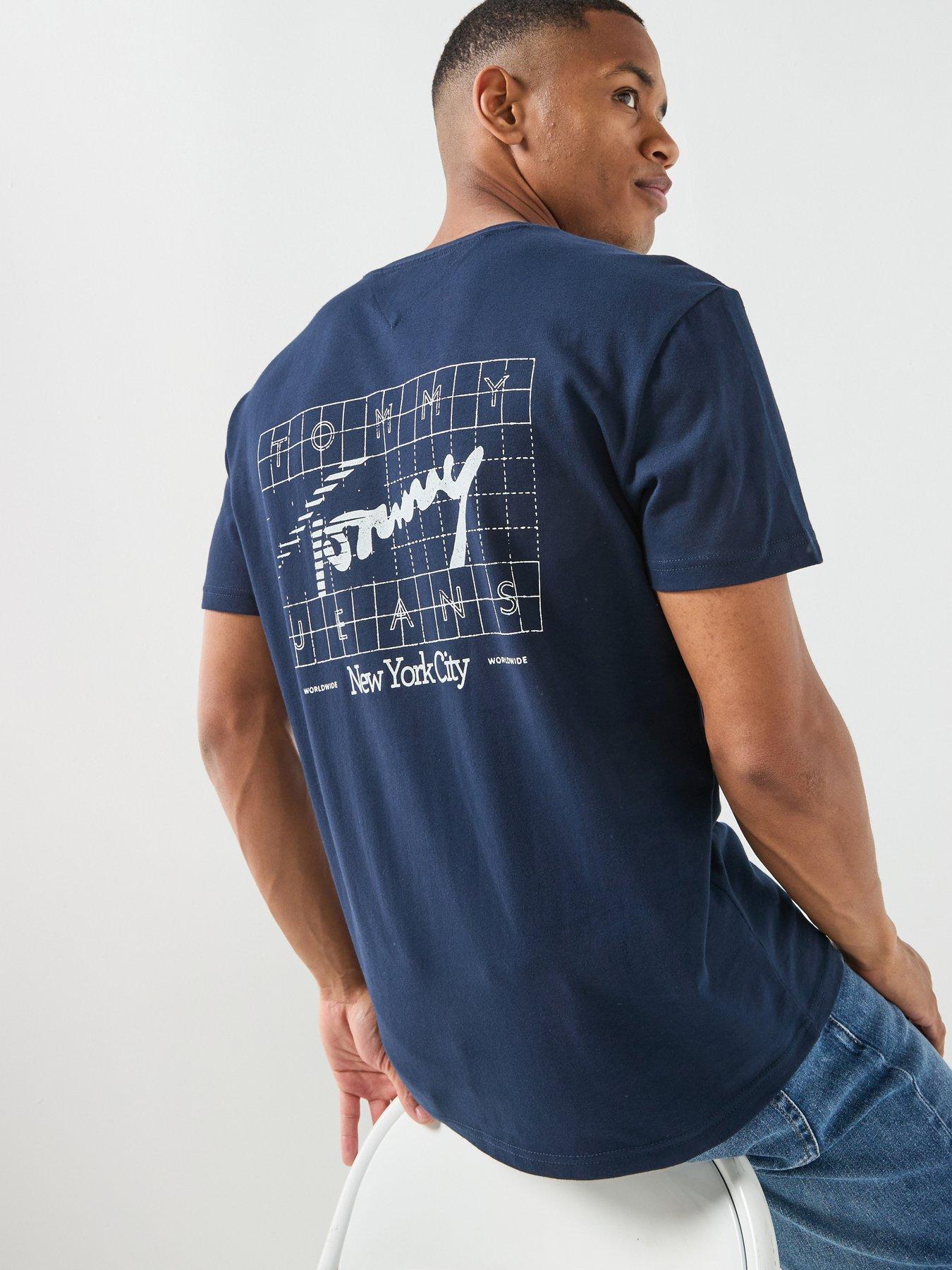 Tommy Jeans City Signature Back Graphic T-Shirt - Navy