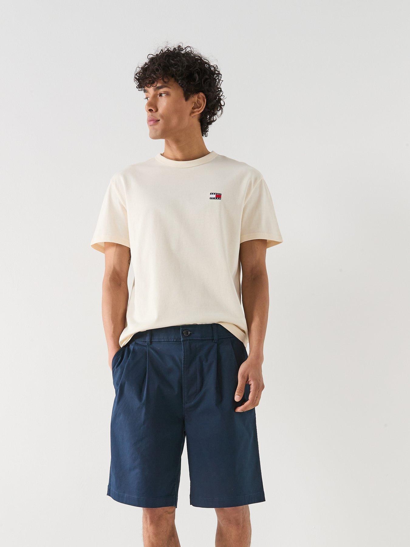 Tommy Jeans Badge T-Shirt, Off White, Size 2Xl, Men