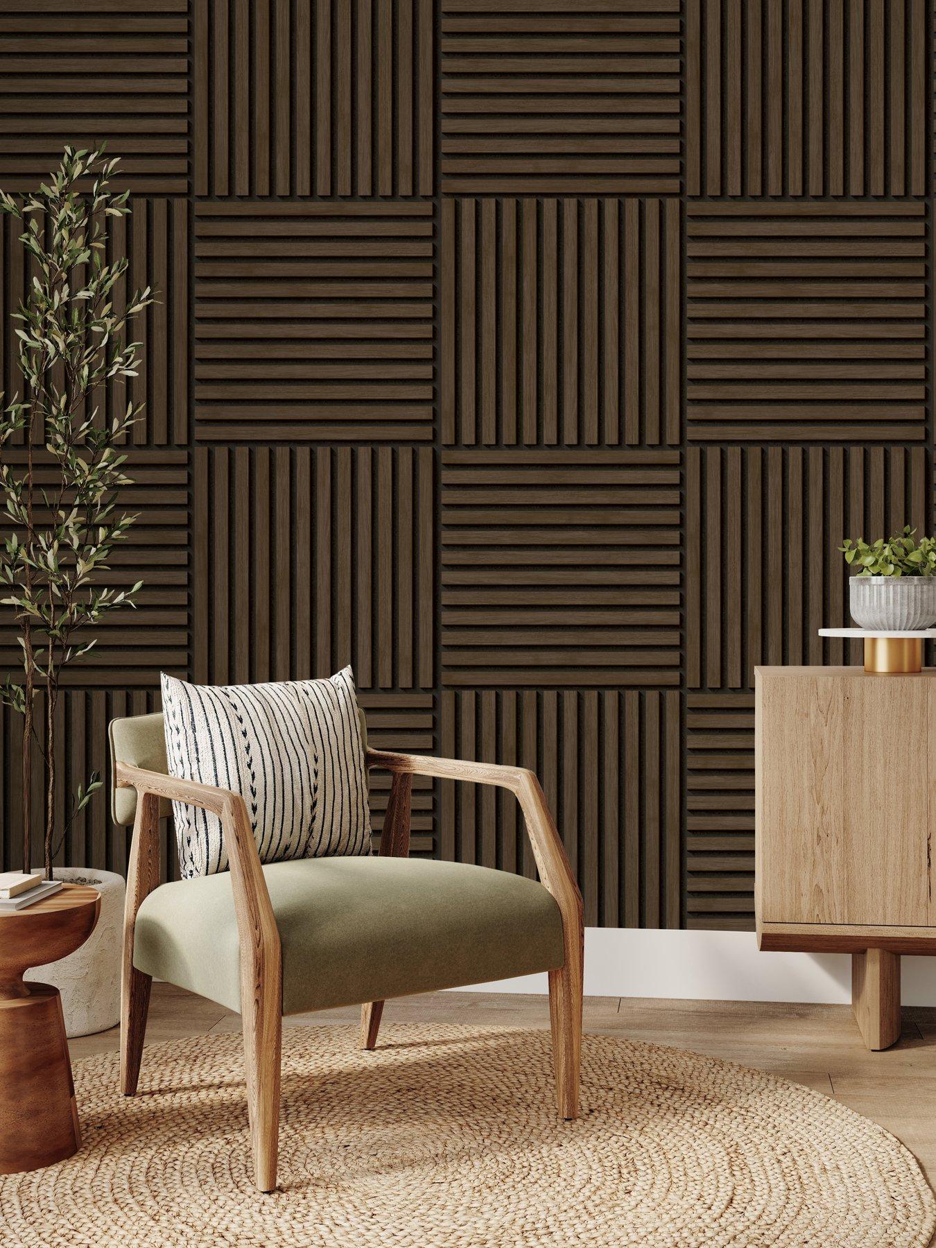 The Very Collection Acoustic squares Mural- Walnut