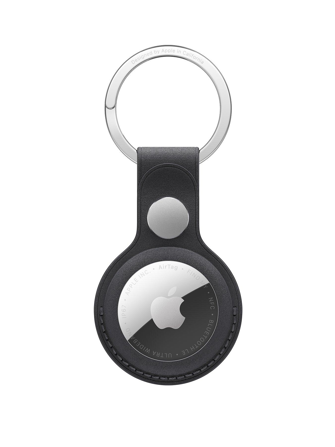 Image 1 of 2 of Apple AirTag FineWoven Key Ring - Black (AirTag is sold separately)