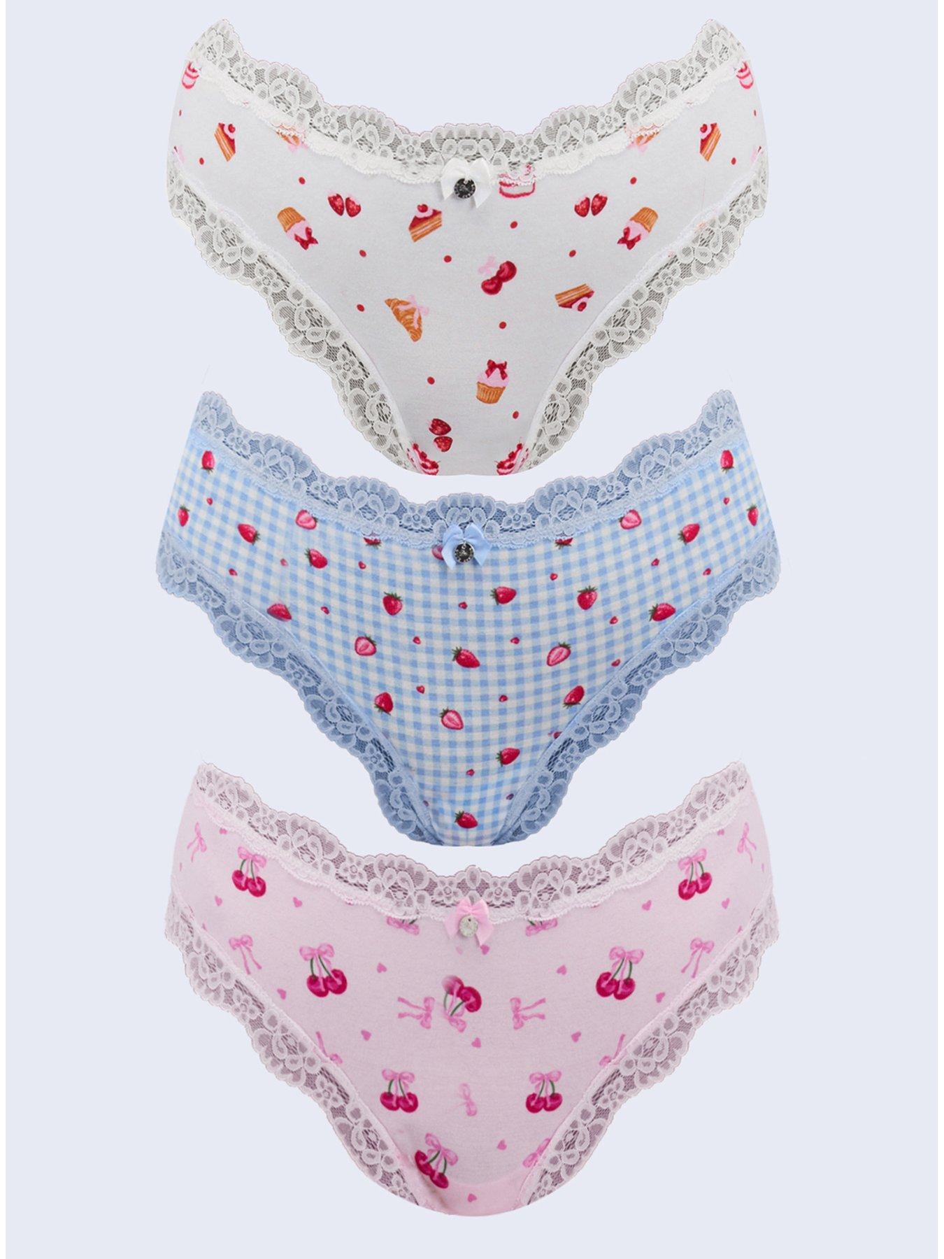 Boux Avenue Boux Avenue Tatiana Print Brazilian 3 Pk - Multicoloured