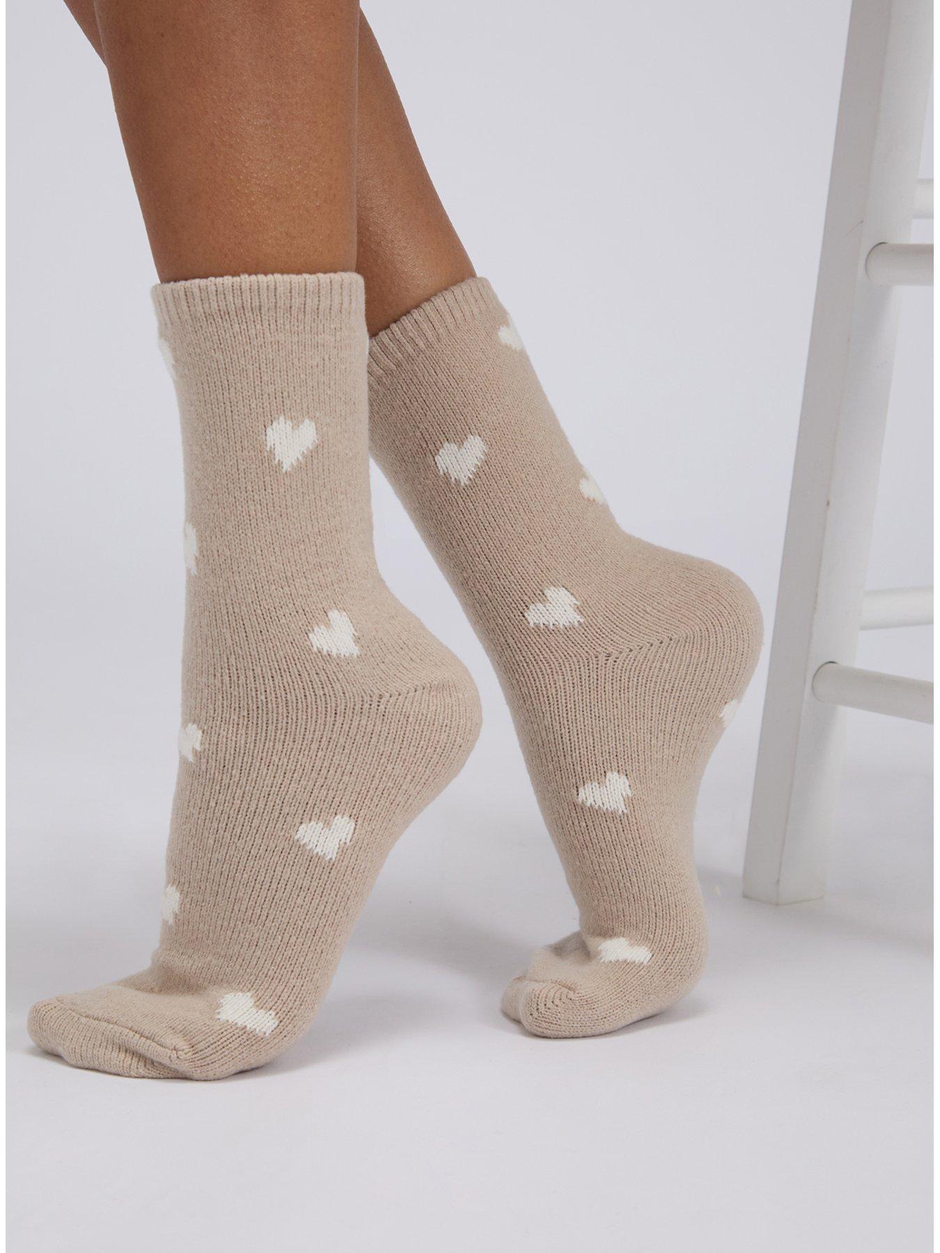 Image 3 of 5 of Boux Avenue Teddy Bear 2 Pack Cosy Socks - Multi