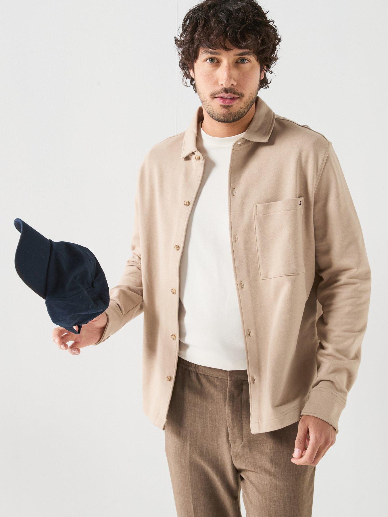 Tommy Hilfiger Essential Jersey Overshirt - Beige