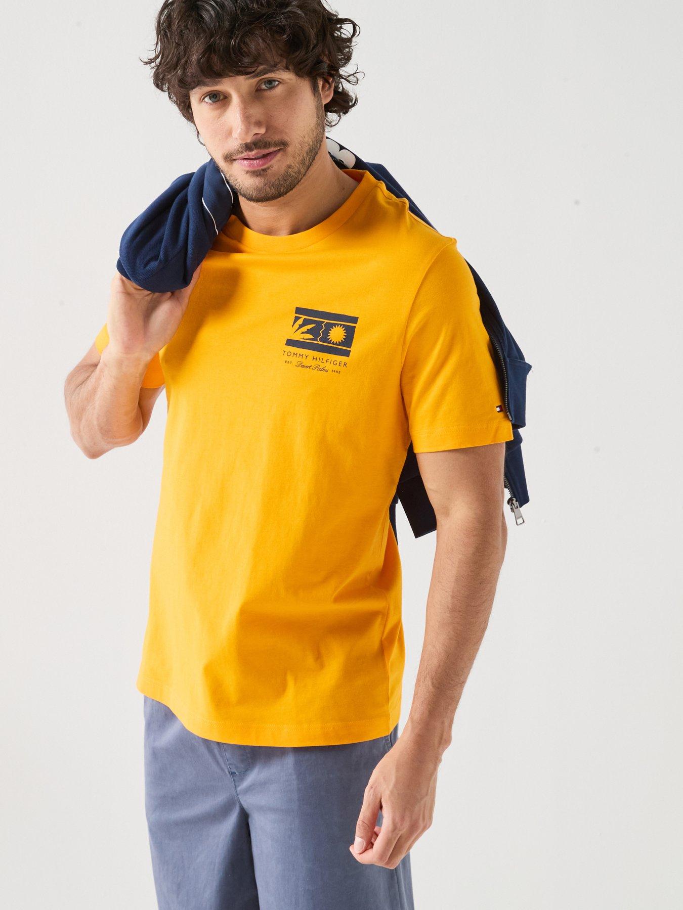 Tommy Hilfiger Small Sun Flag Logo T-Shirt - Orange