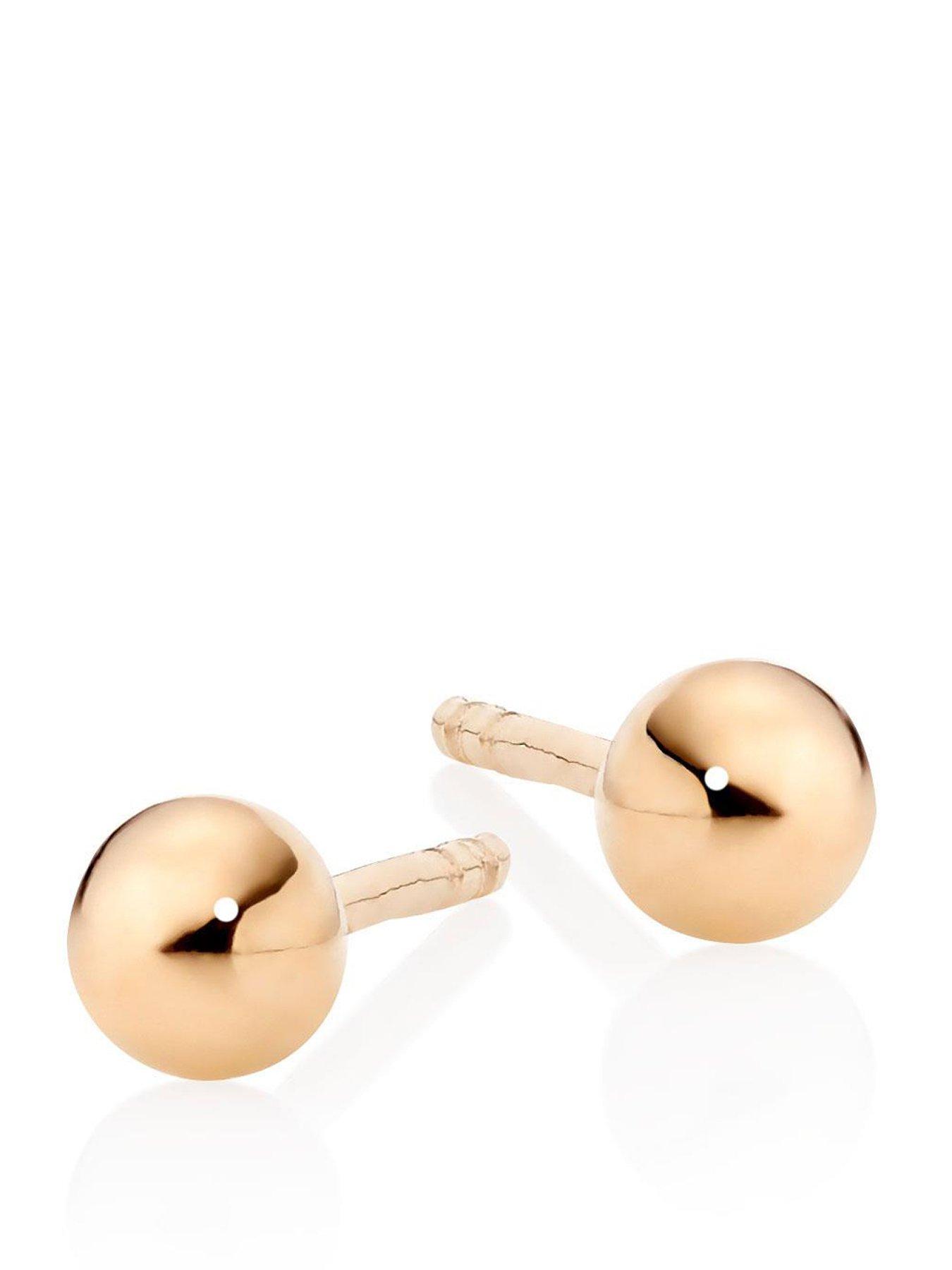 beaverbrooks-9ct-gold-ball-earrings