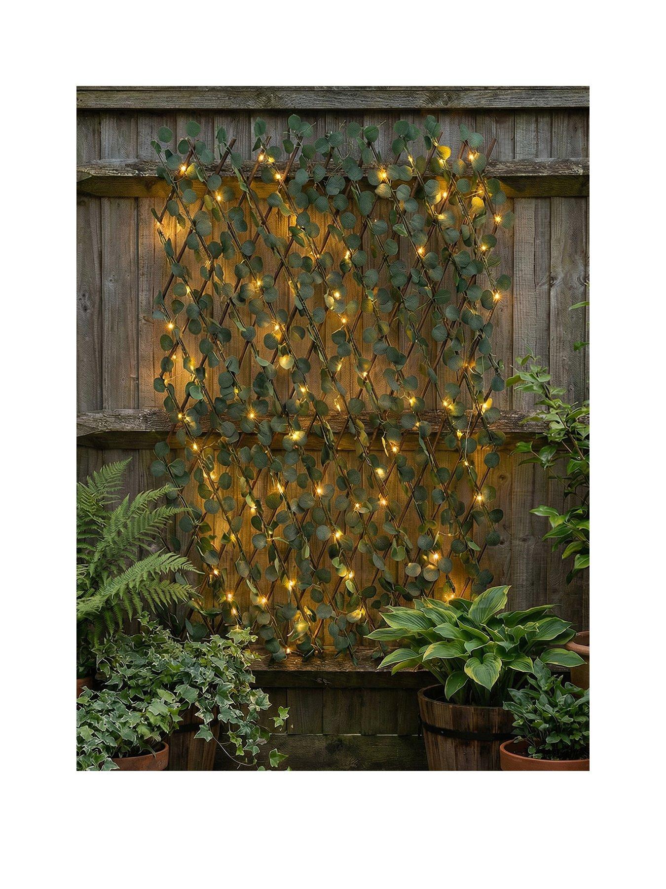 Image 2 of 4 of Scottish Everlastings 170X90Cm Eucaliptus Trillis With Solar Lights