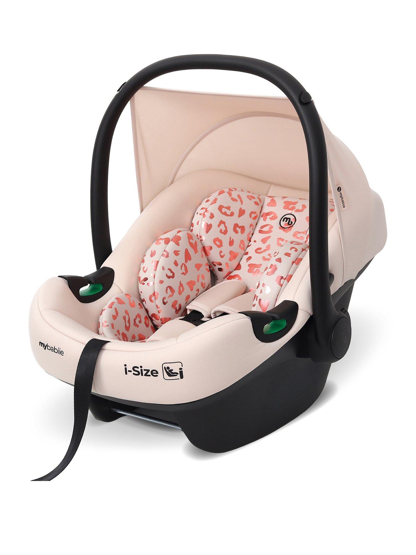 My Babiie MBCS02LT i-Size Infant Carrier Car Seat (40-87cm) - Pink Leopard