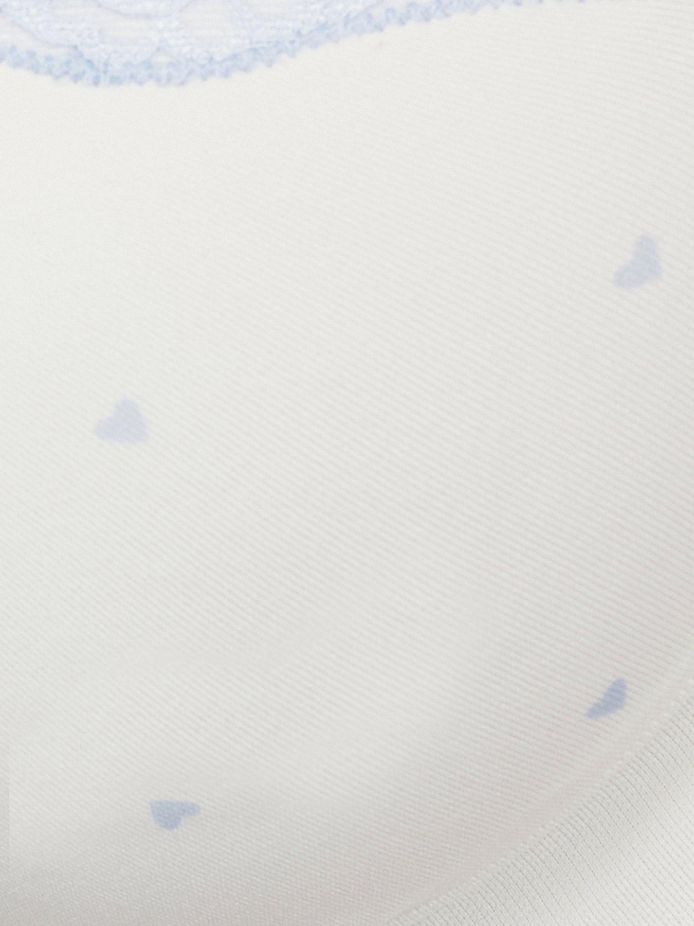 Image 6 of 6 of Boux Avenue Heart Lace Seamless Thong - Ivory Mix