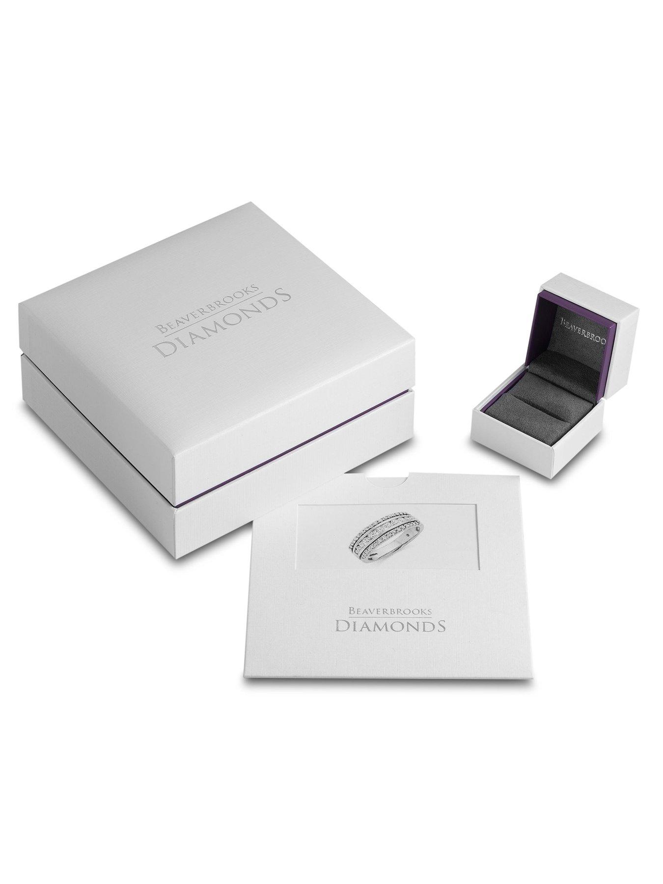 Image 5 of 6 of Beaverbrooks Platinum Diamond Oval Cut Halo Ring