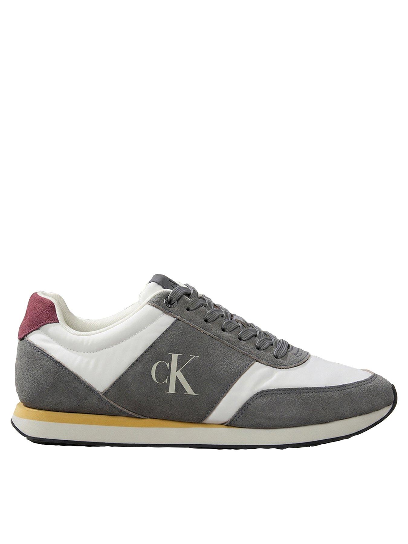 Image 1 of 7 of Calvin Klein Retro Runner Trainers - Grey