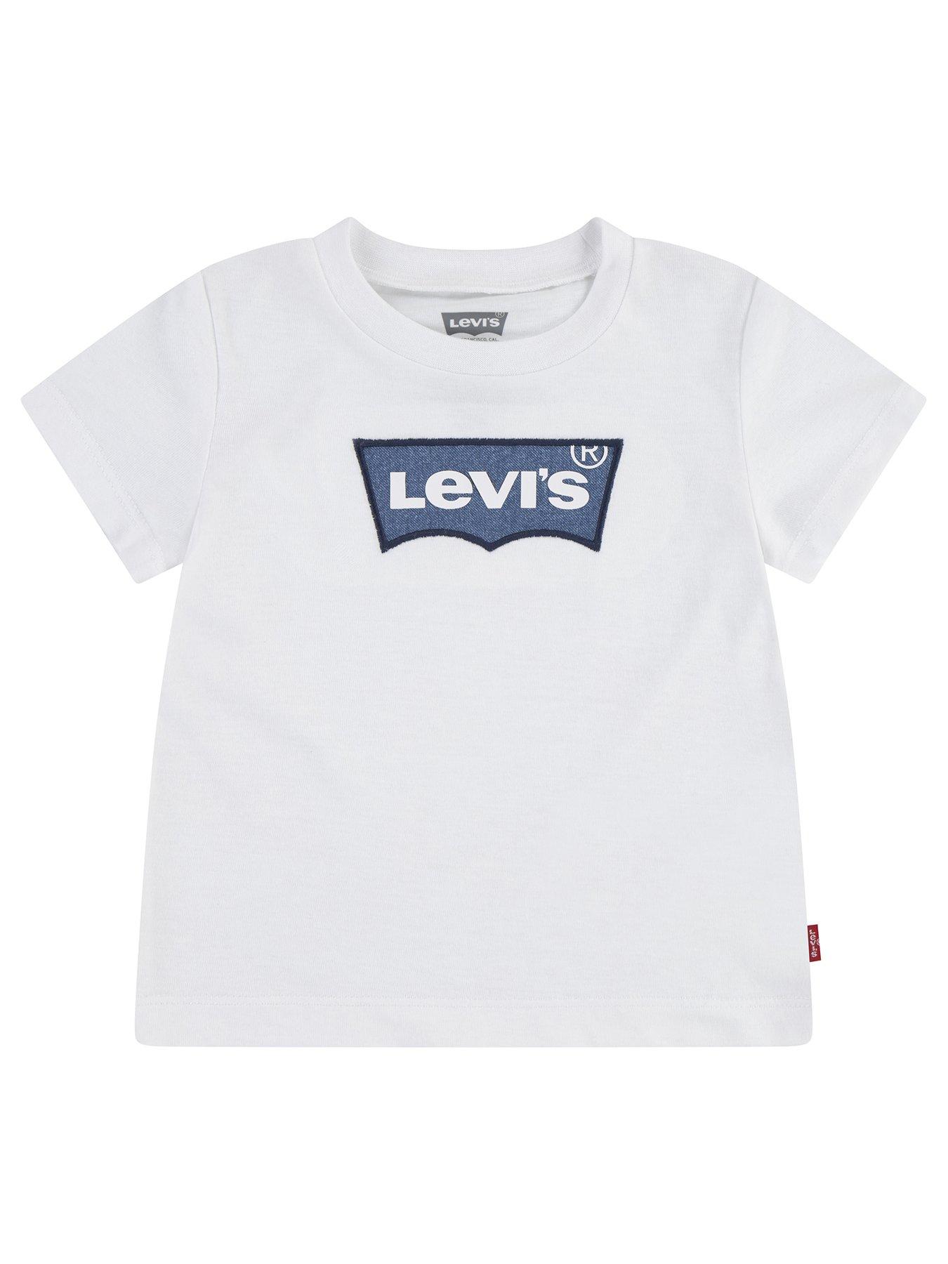 Levi's Baby Boys Batwing T-Shirt, White, Size 9 Months