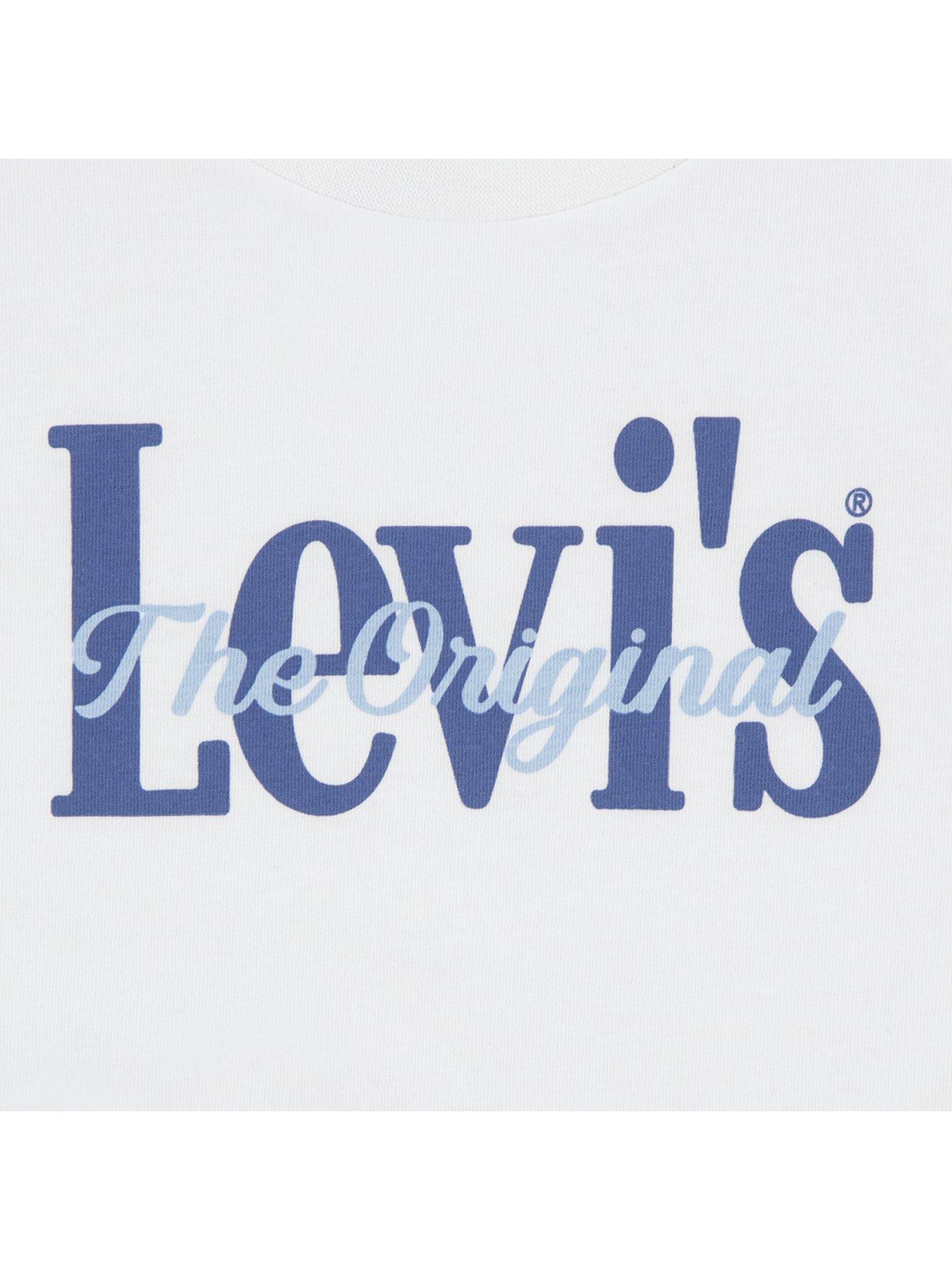 Image 5 of 5 of Levi's Baby Boys Logo T-Shirt And Short Set - White