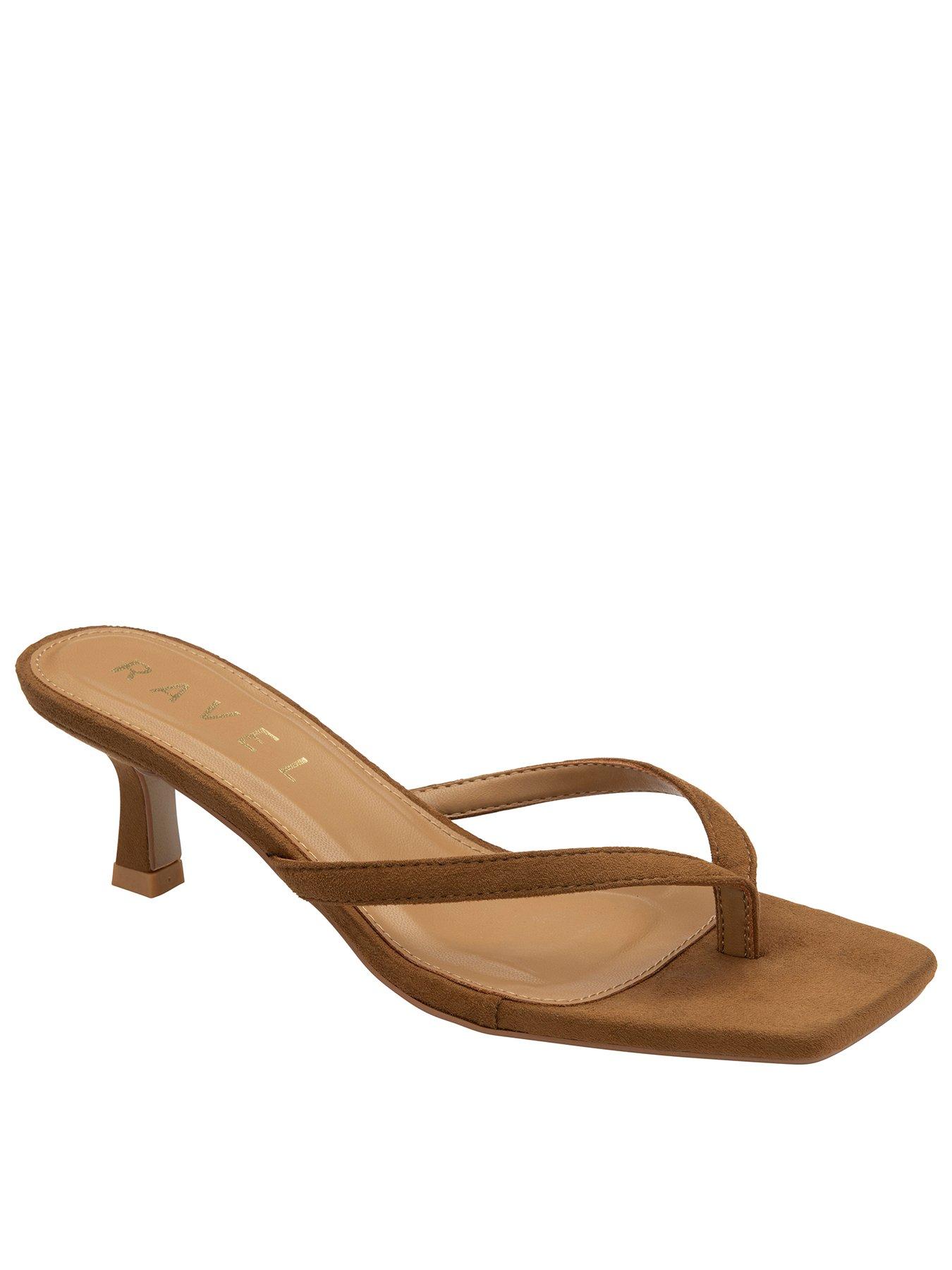 Ravel Craster Thong Heel - Camel
