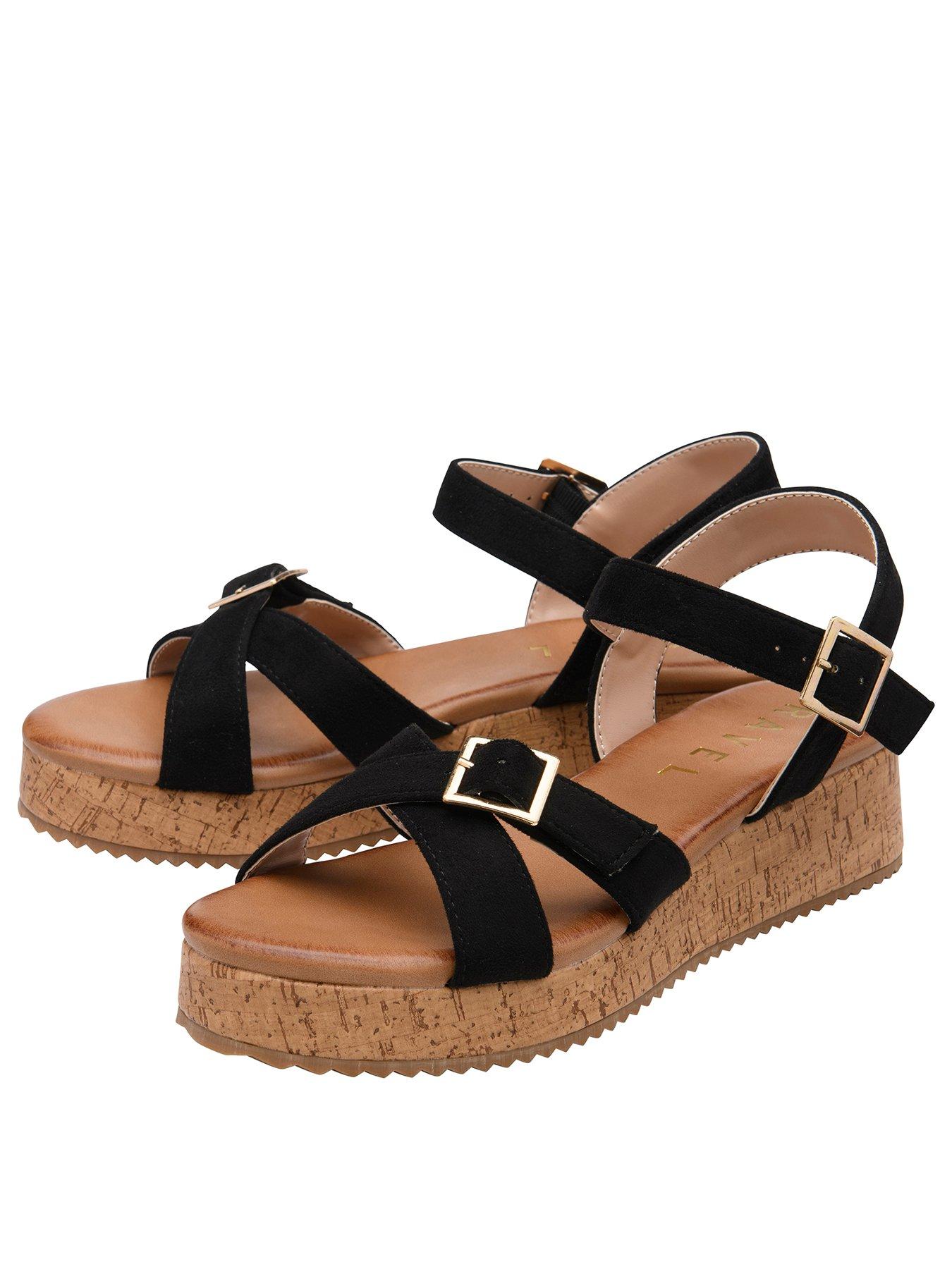 Image 2 of 4 of Ravel Eals Ankle Strap Wedge - Black