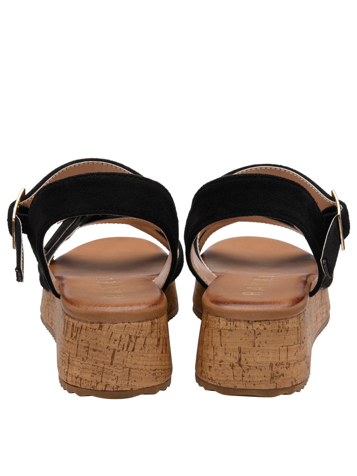 Image 3 of 4 of Ravel Eals Ankle Strap Wedge - Black