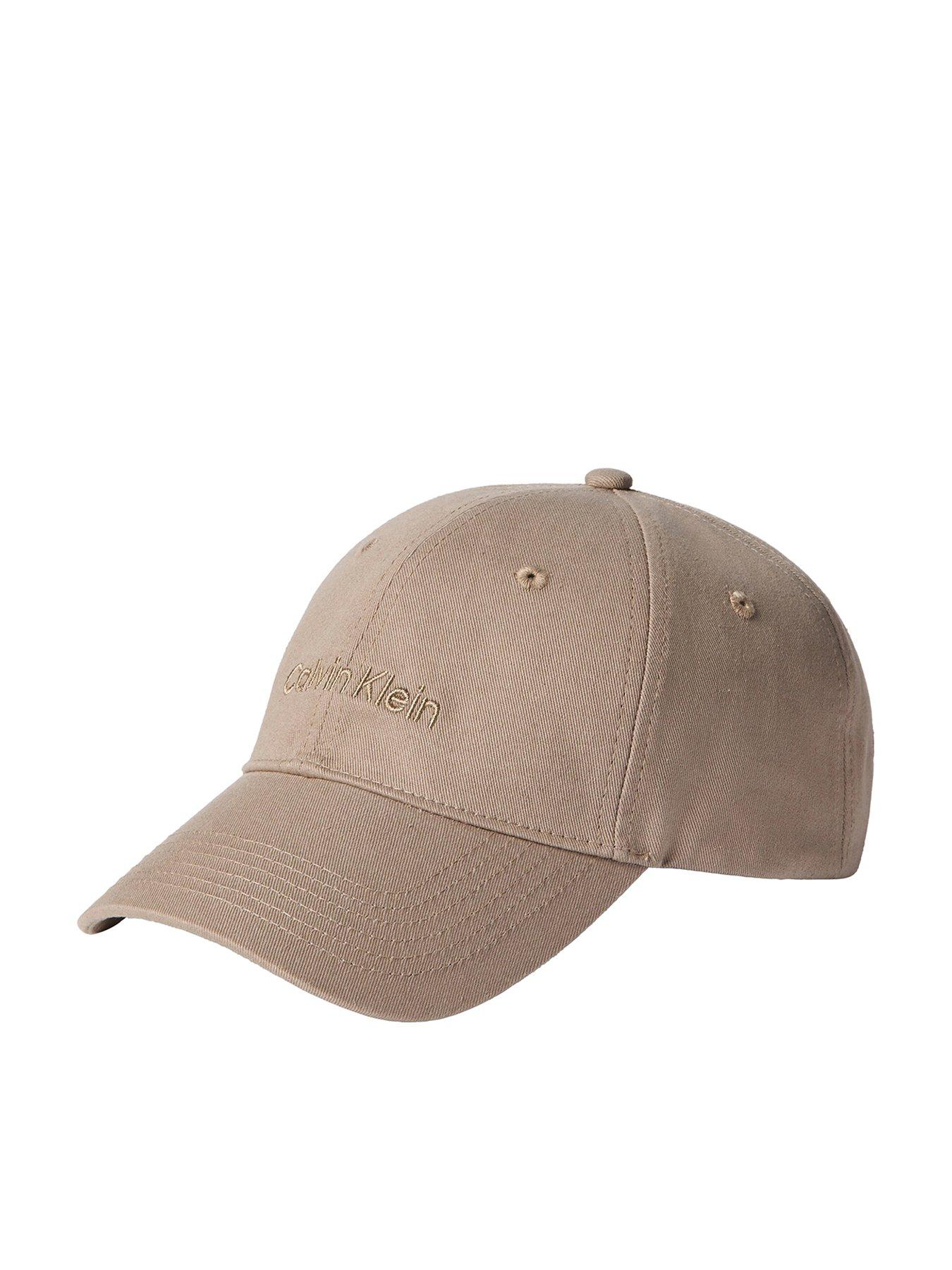 Image 1 of 2 of Calvin Klein Titlecase Logo Cap - Beige