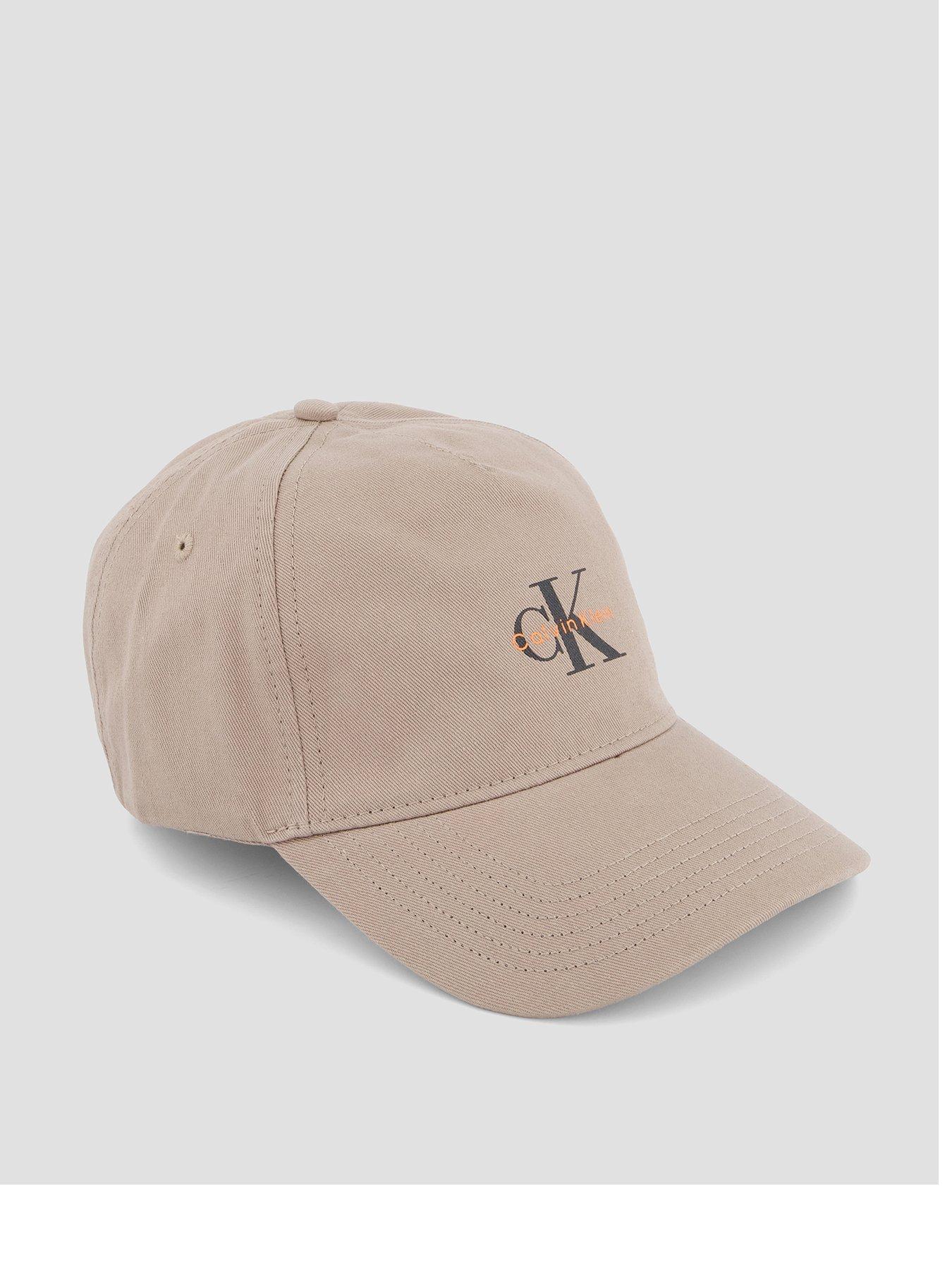Image 1 of 4 of Calvin Klein Monologo Embroidery Baseball Cap - Beige